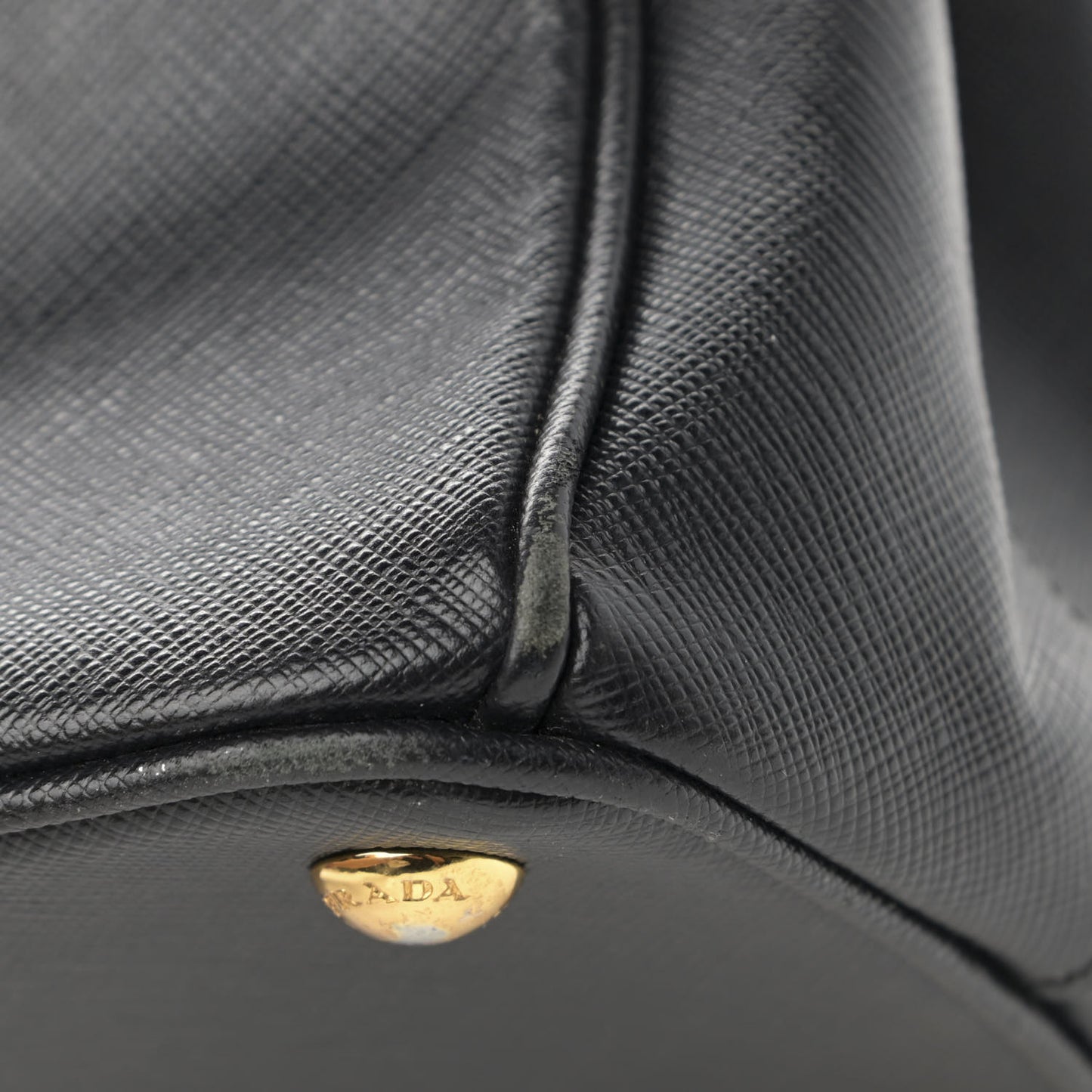 Saffiano Small Galleria Double Zip Tote Black