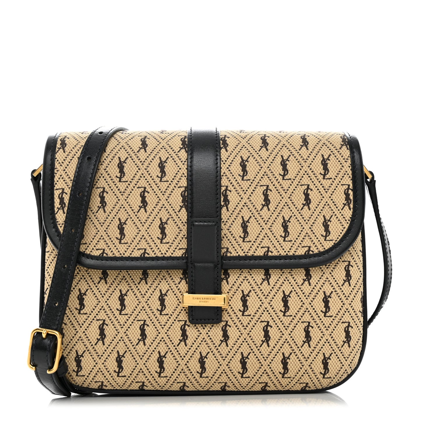 Canvas Small Le Monogramme Satchel Beige Black