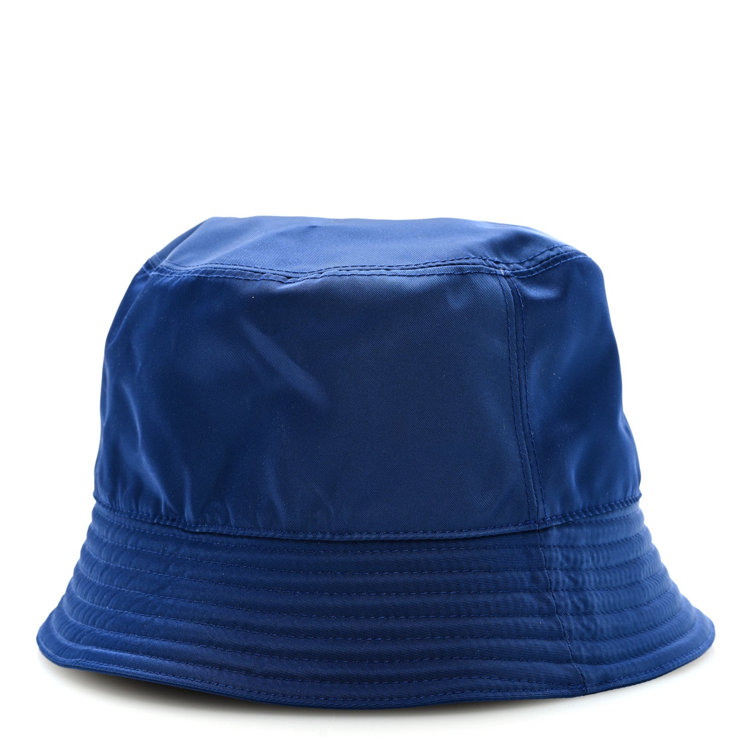 Prada Nylon Metal Triangle Logo Mens Bucket Hat M Bluette 3 of 7