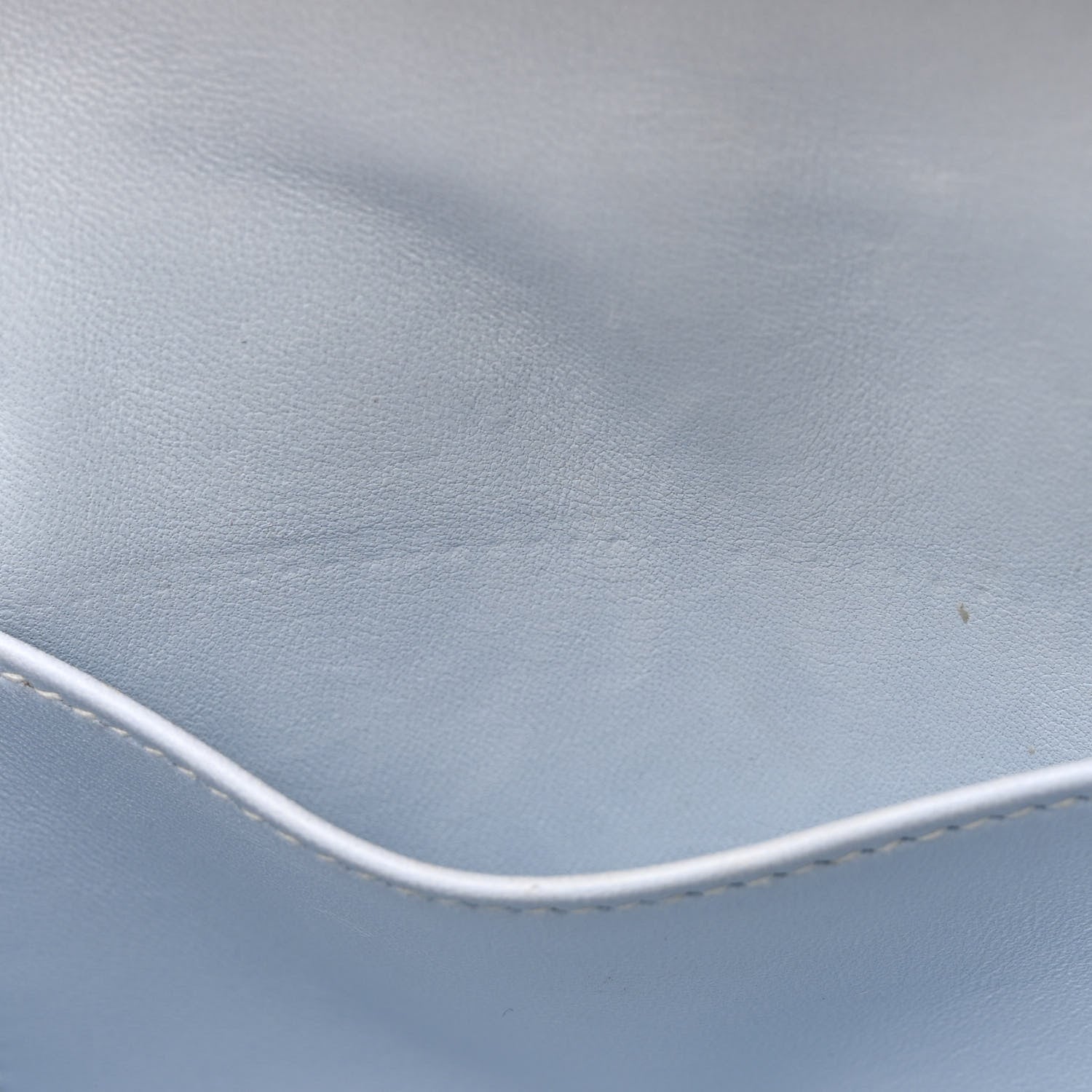 Hermes Chevre Mysore Mini Kelly Sellier 20 Bleu Brume 14 of 17