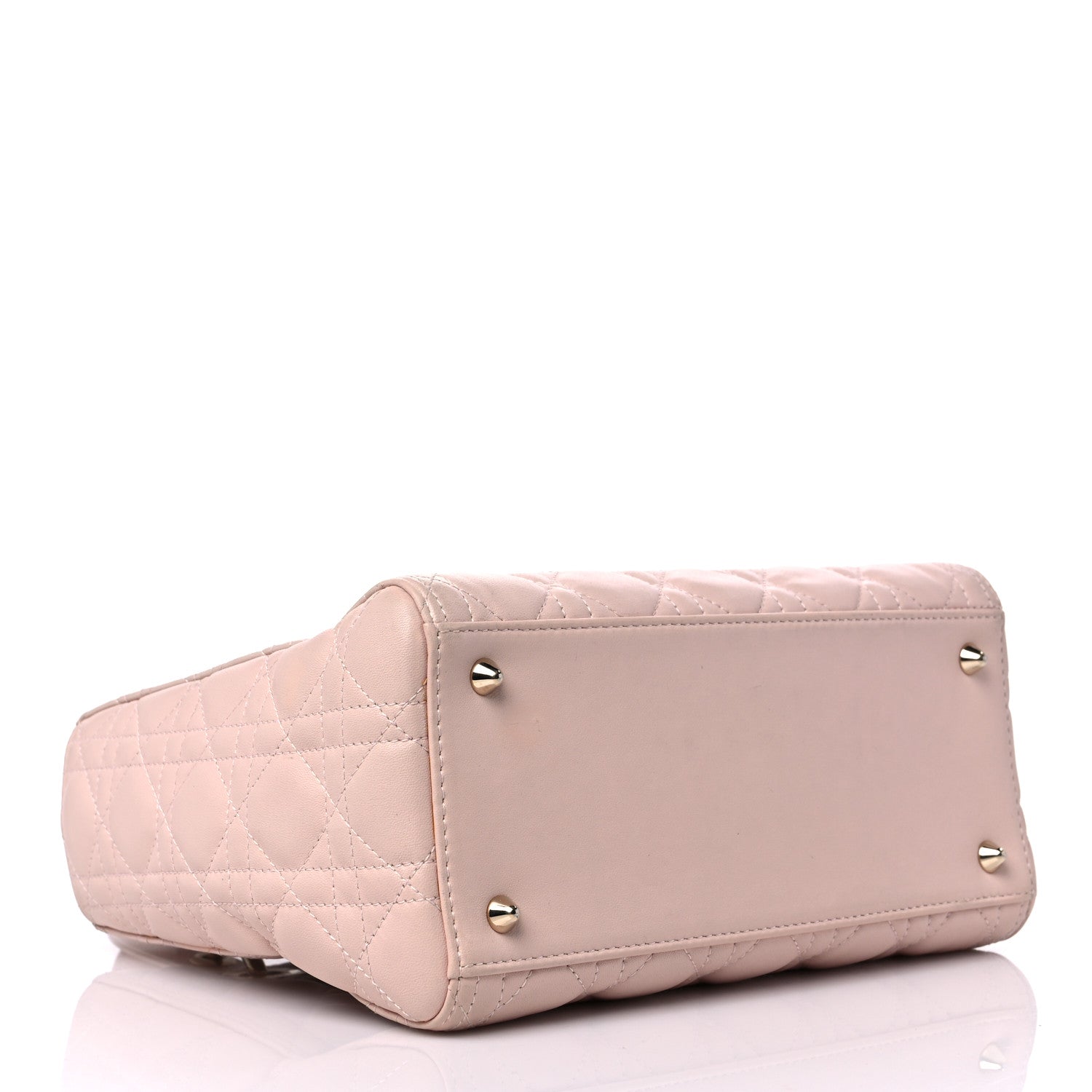 Christian Dior Lambskin Cannage Medium Lady Dior Rose Poudre 4 of 17