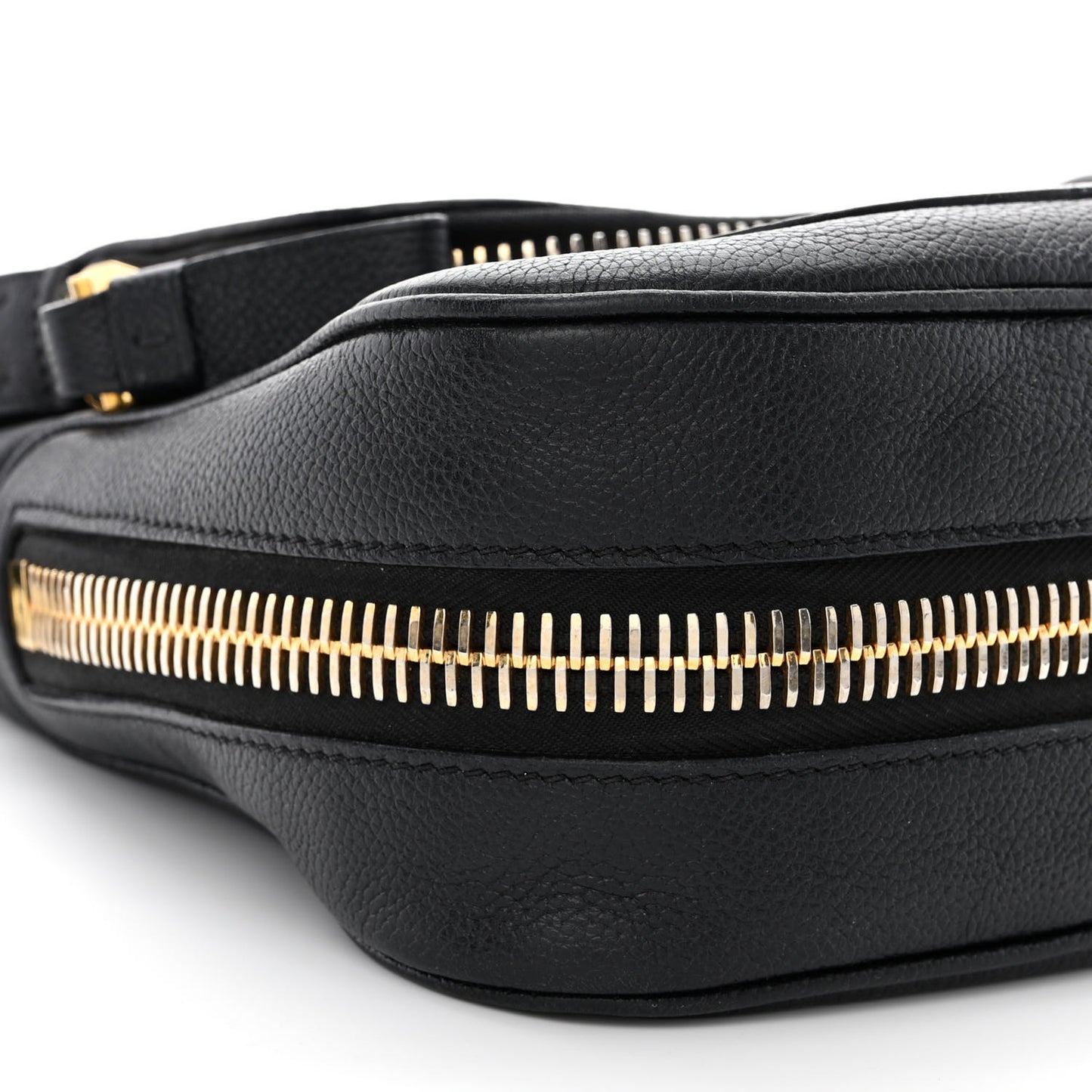 Grained Calfskin Medium Jennifer Crossbody Bag Black