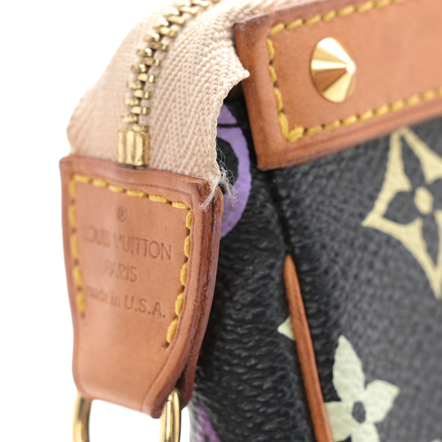 Monogram Multicolor Pochette Accessories Black