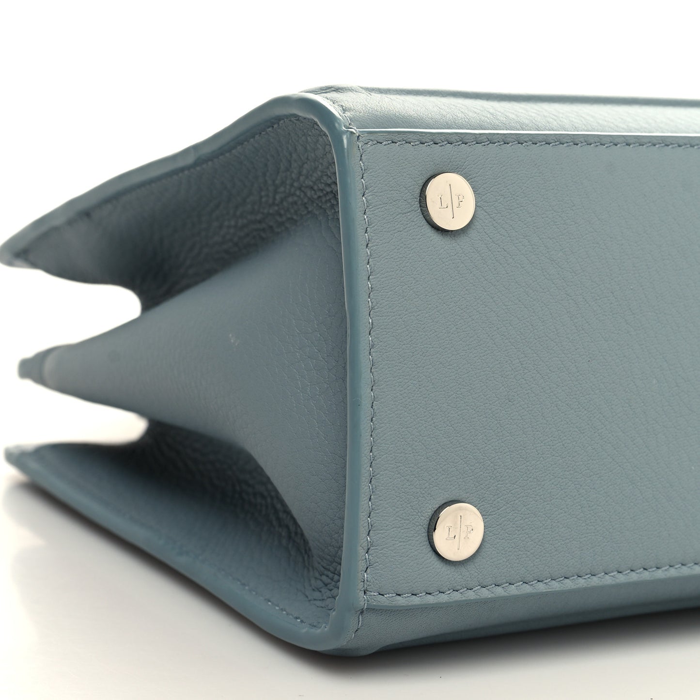 Grained Calfskin Cluisee Petite Top Handle Bag Sky Blue