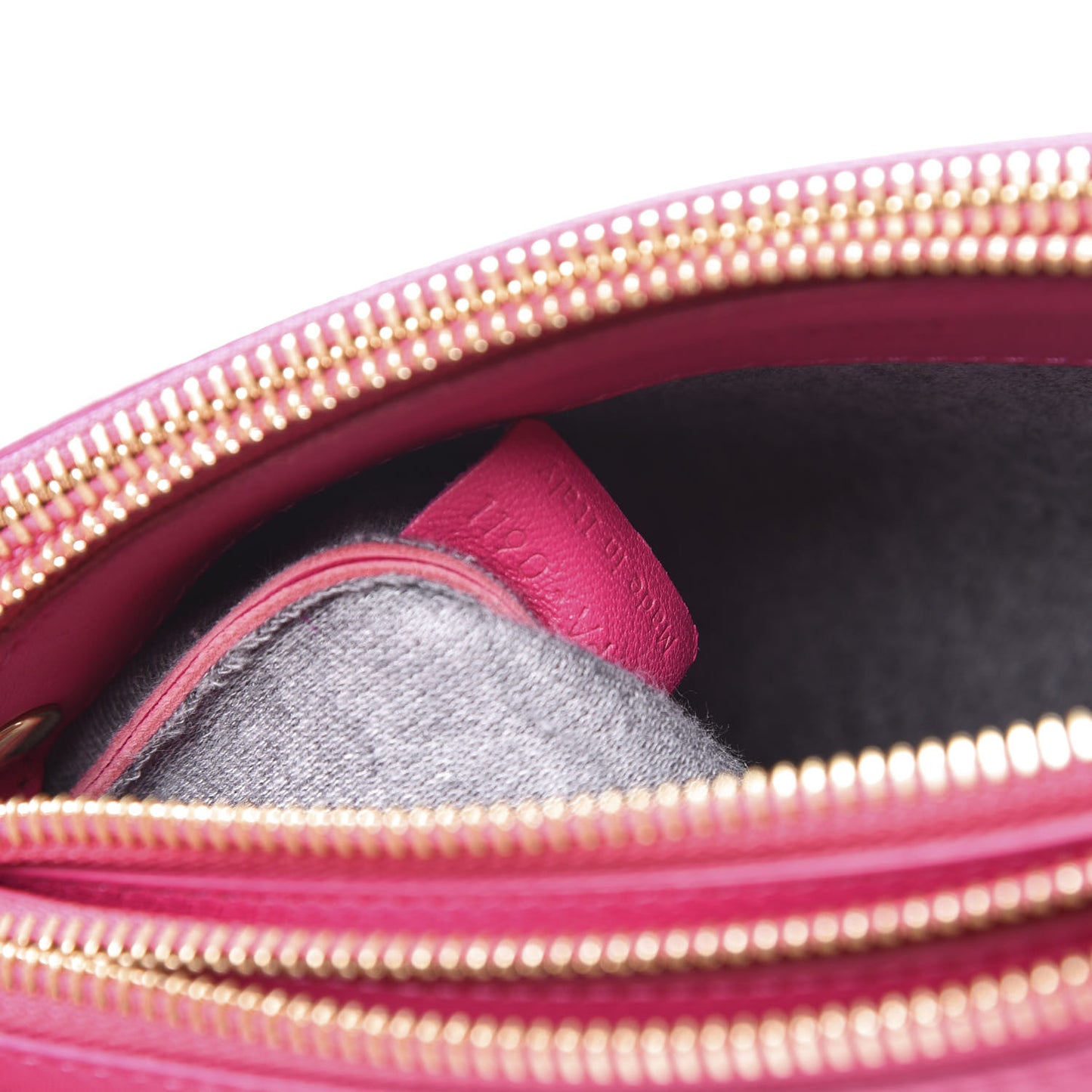 Lambskin Small Trio Crossbody Bag Fuchsia