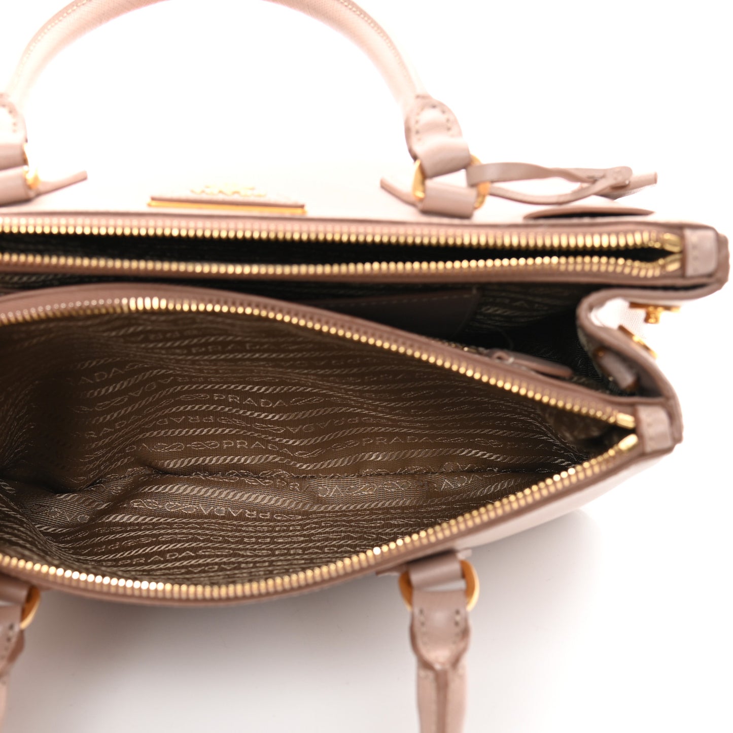 Saffiano Small Galleria Double Zip Tote Cammeo