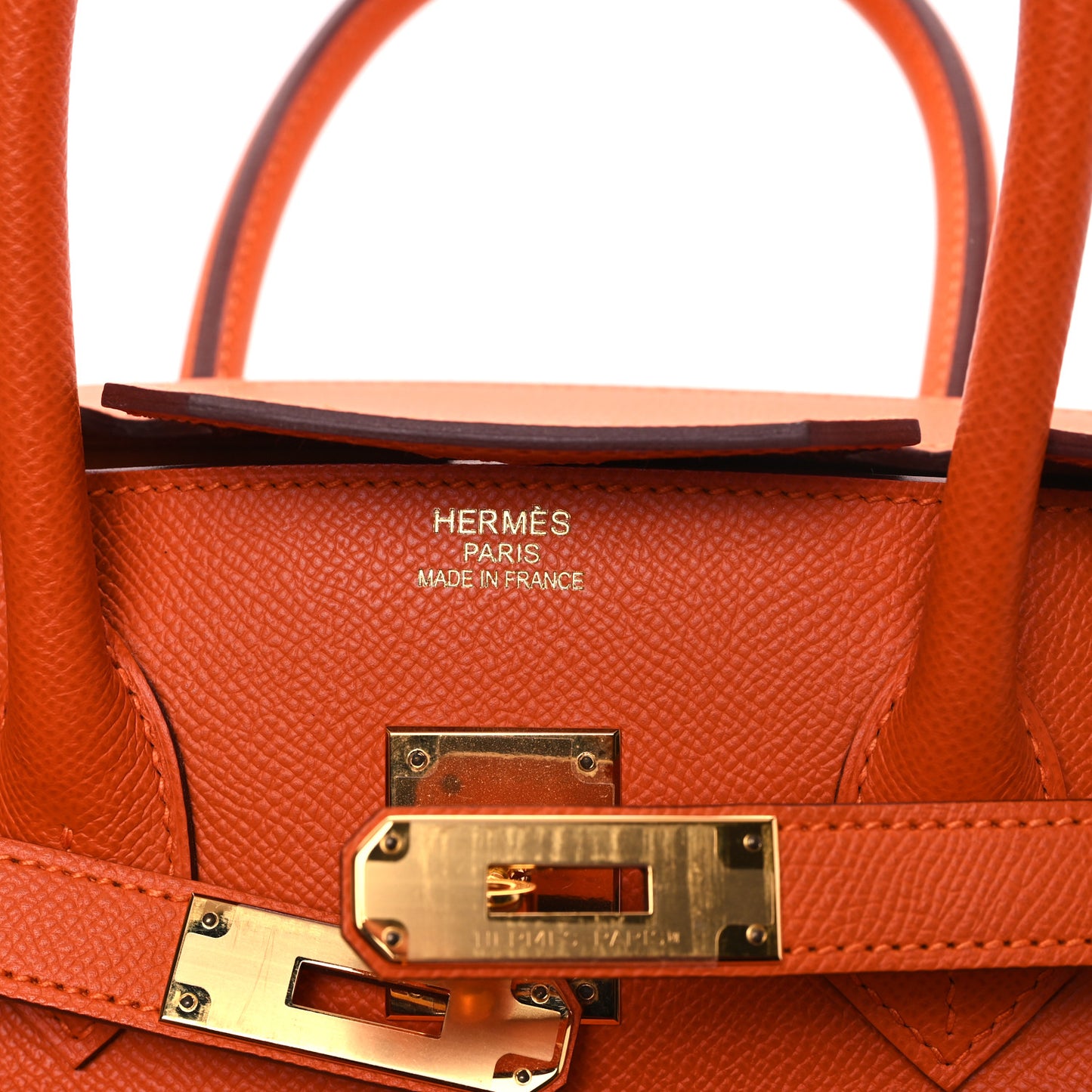 Epsom Birkin 35 Orange