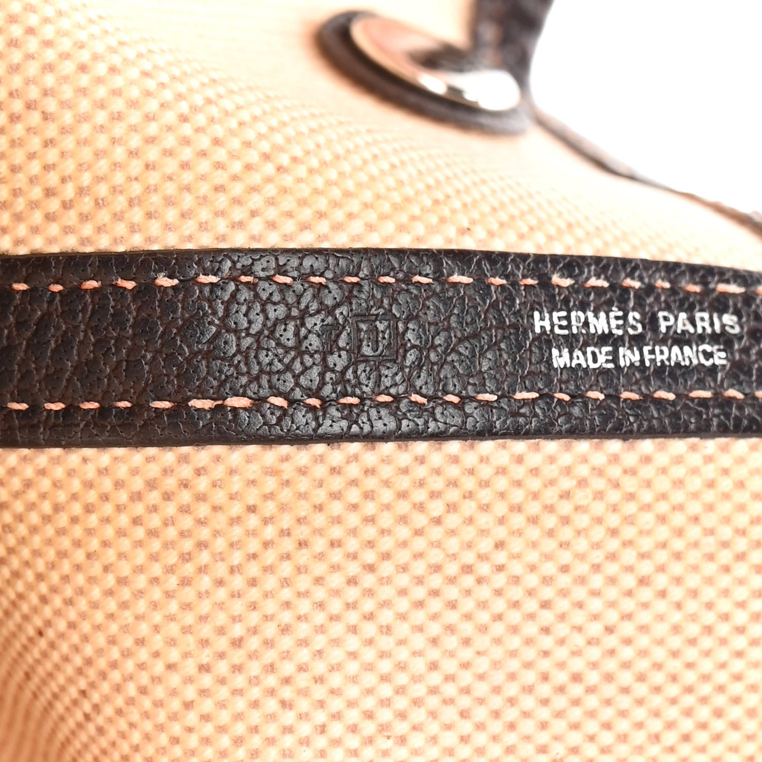 Hermes Toile Buffle Gala Garden Party Tote 36 MM Marron Fonce 7 of 20