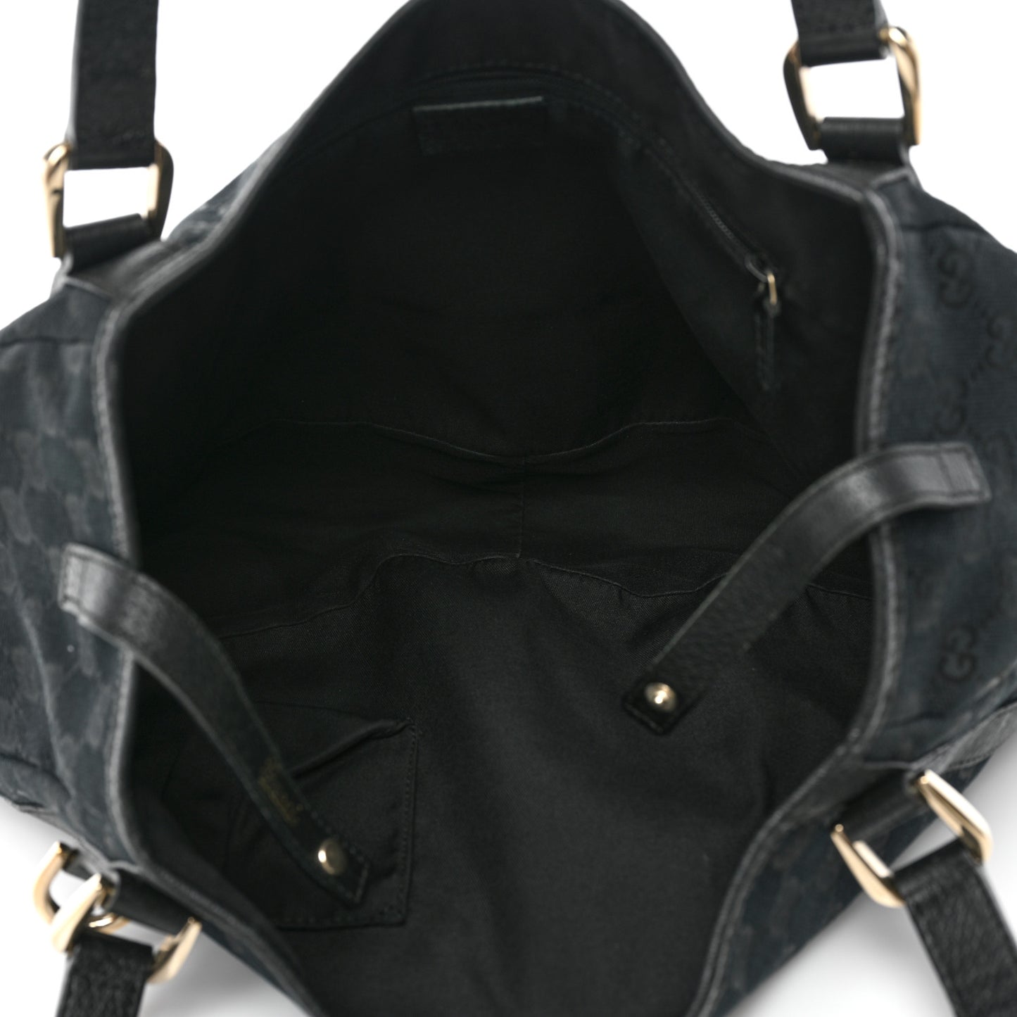 Monogram Medium Abbey Shoulder Bag Black