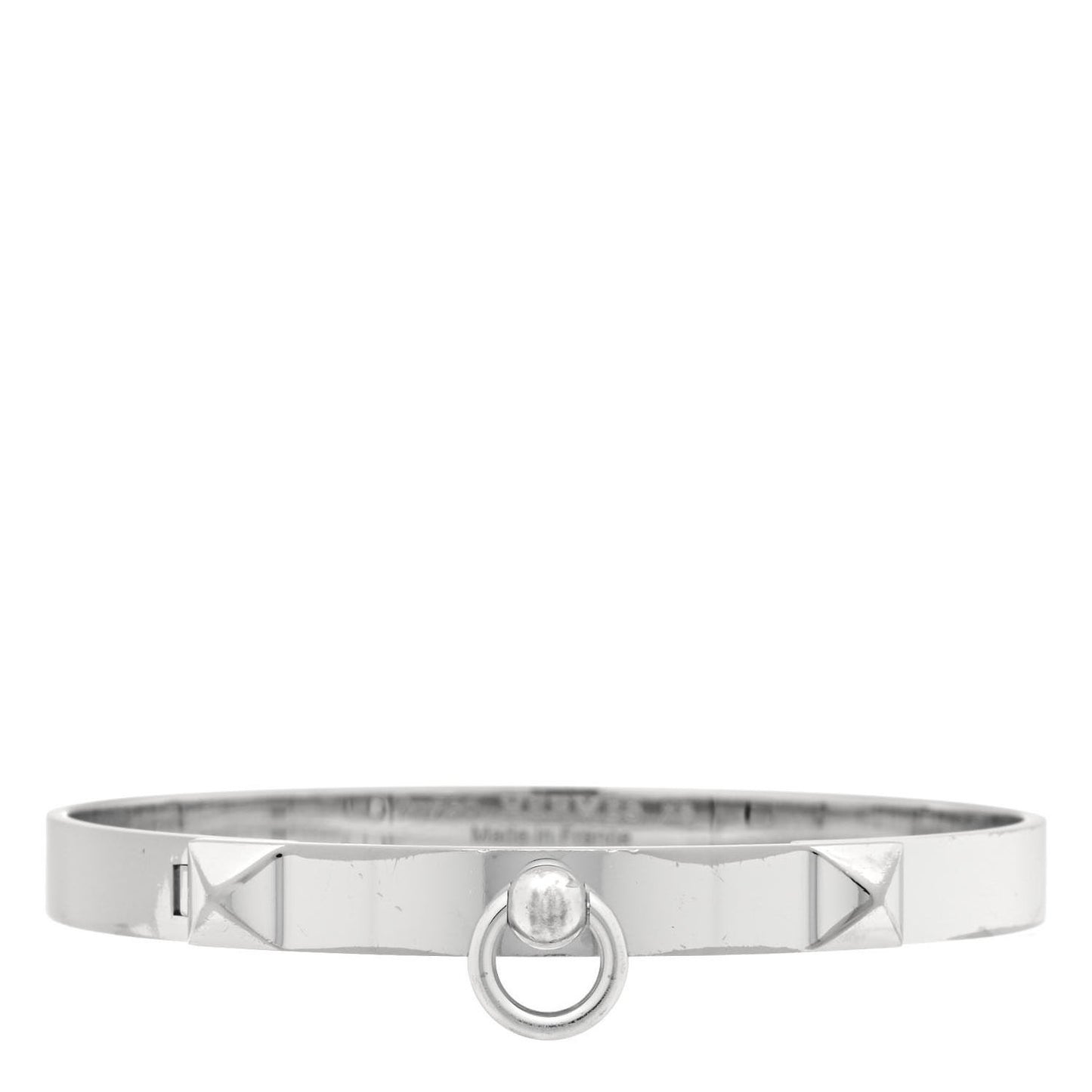 18K White Gold PM Collier De Chien Bracelet XS