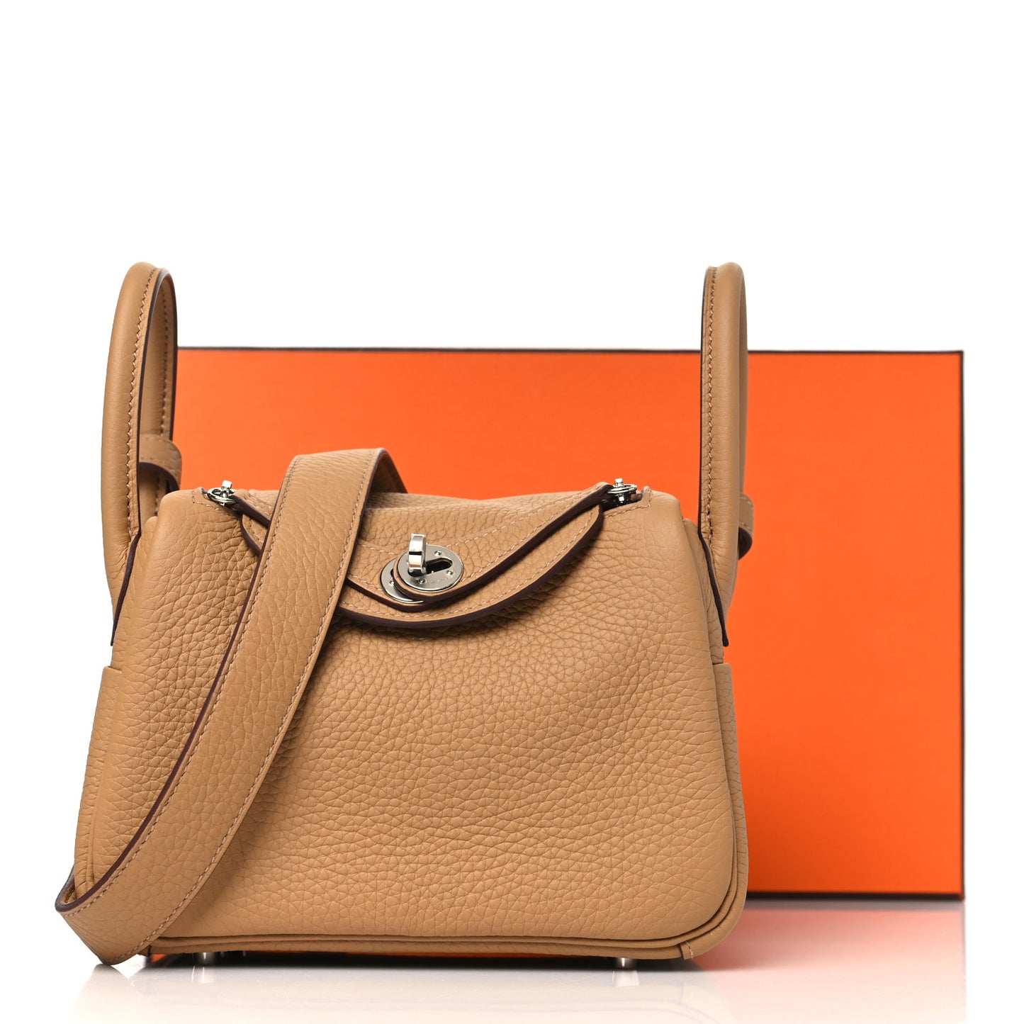 Taurillon Clemence Mini Lindy 20 Biscuit