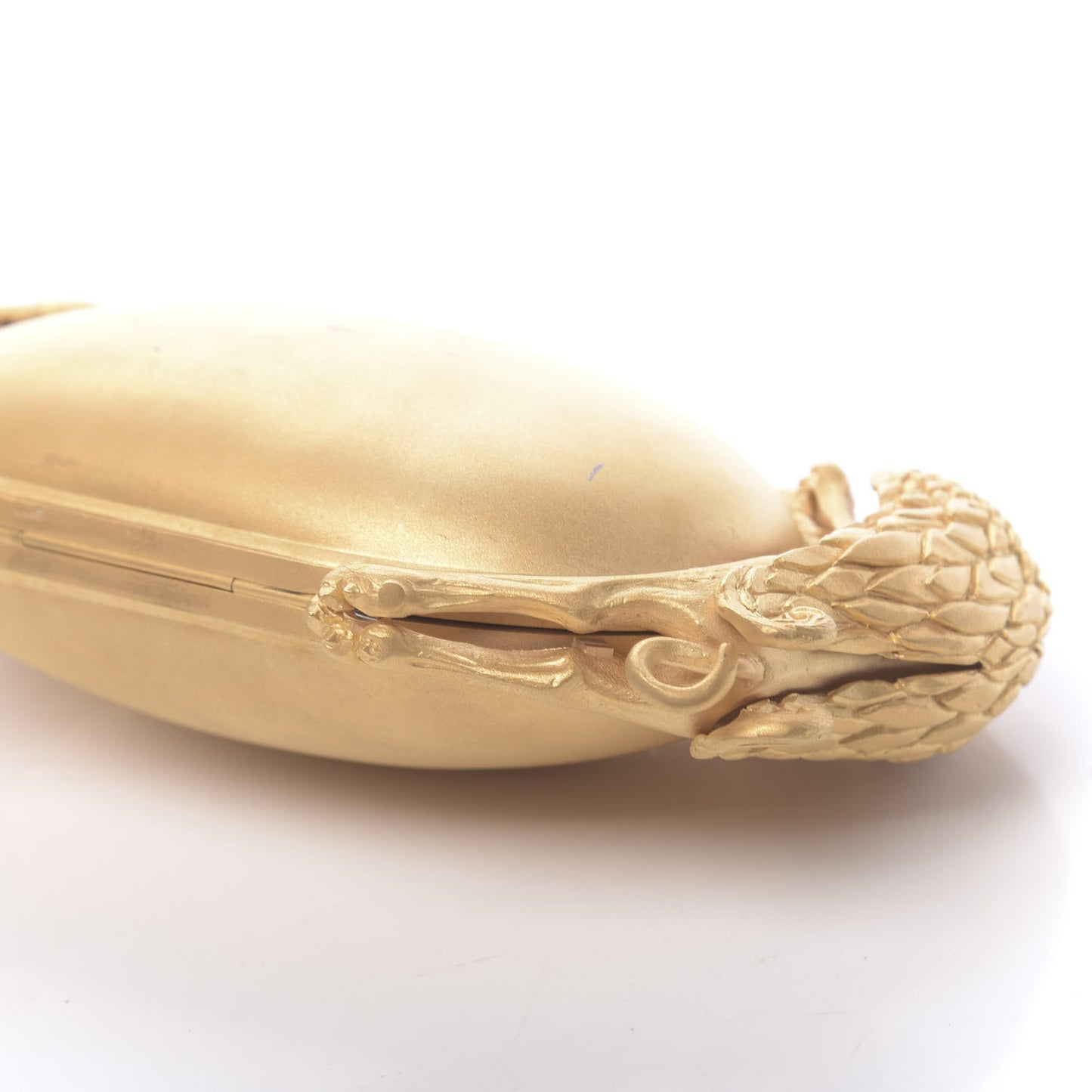 Metal Gryphon Clutch Gold
