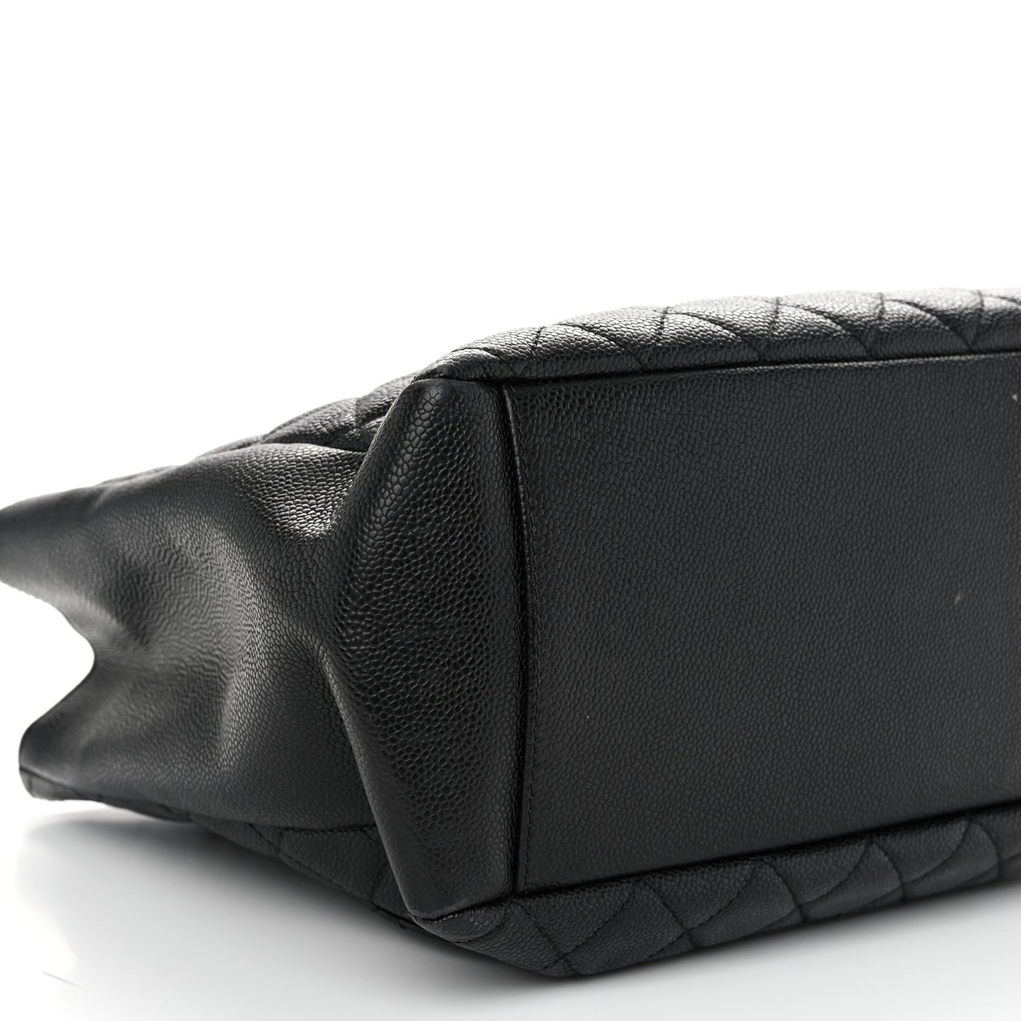 Caviar Quilted Grand Shopping Tote GST Black