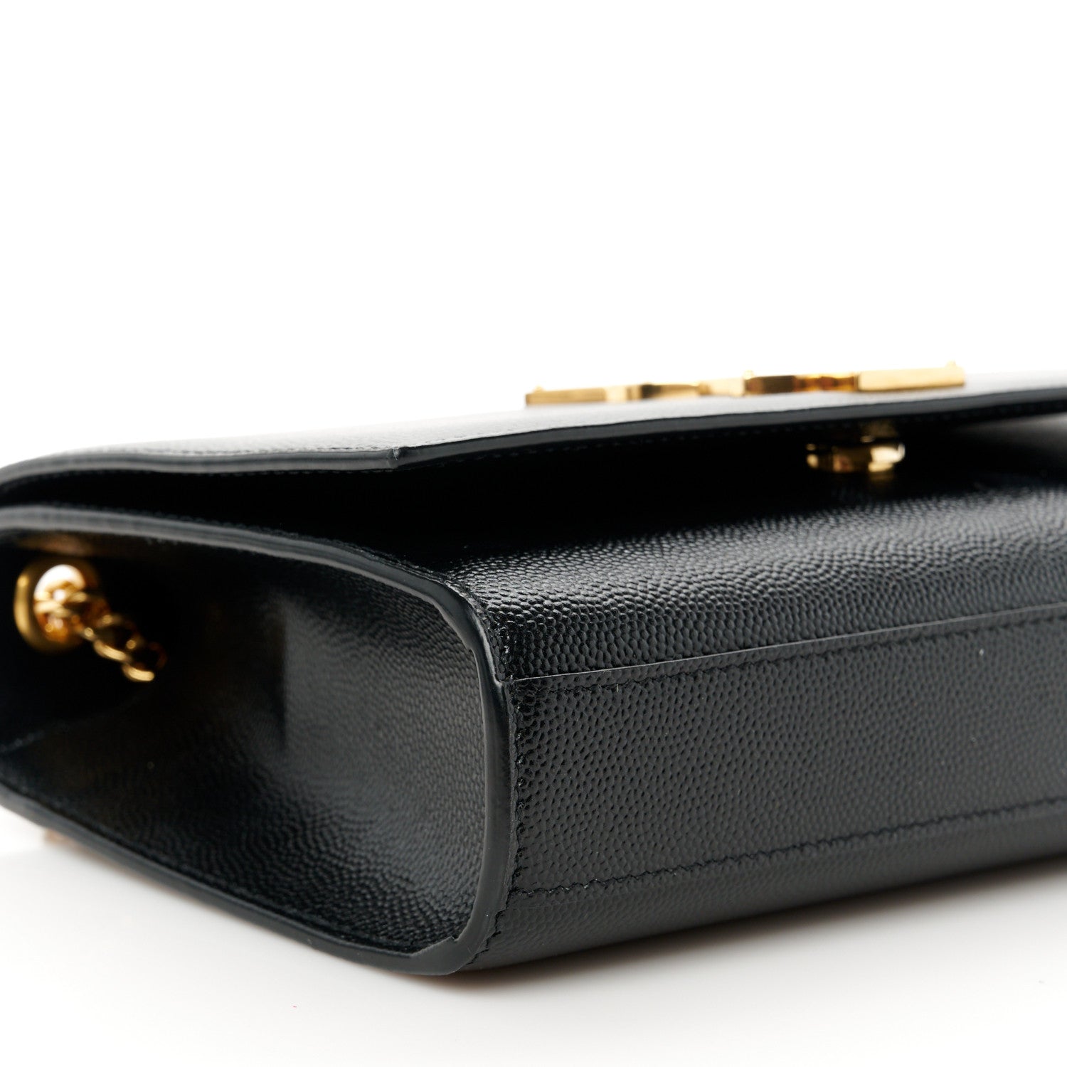 Saint Laurent Grain De Poudre Small Monogram Kate Satchel Black 10 of 11