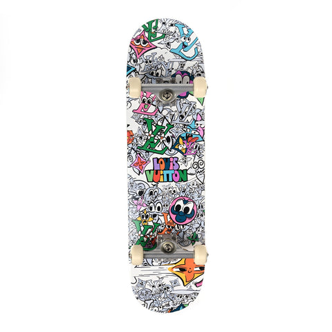 Monogram Comics Wood Skateboard Multicolor