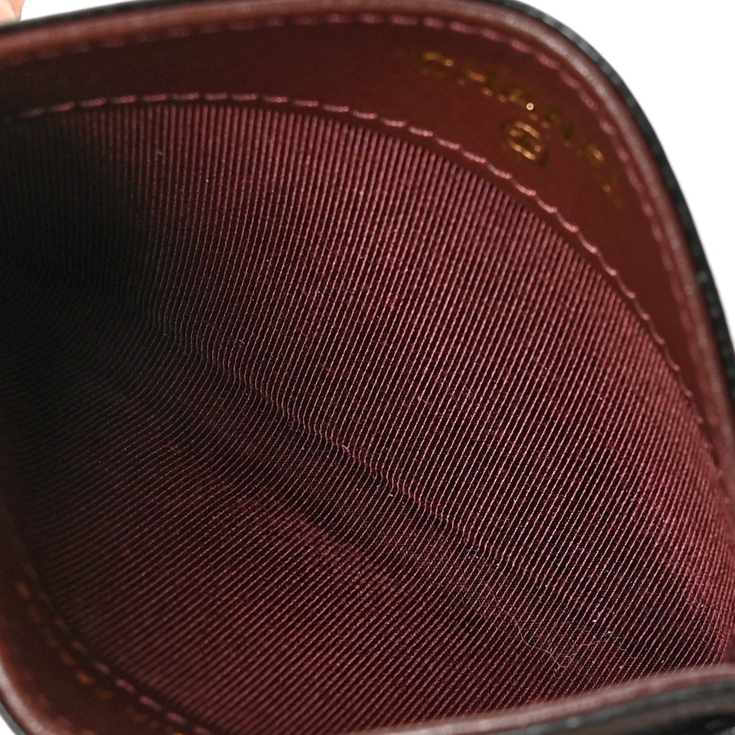 Caviar Quilted Card Holder Black