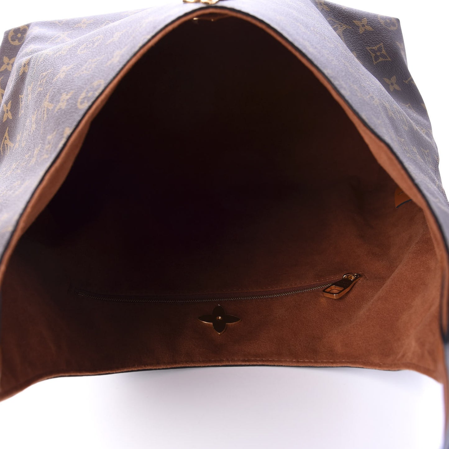 Monogram Flower Hobo Caramel