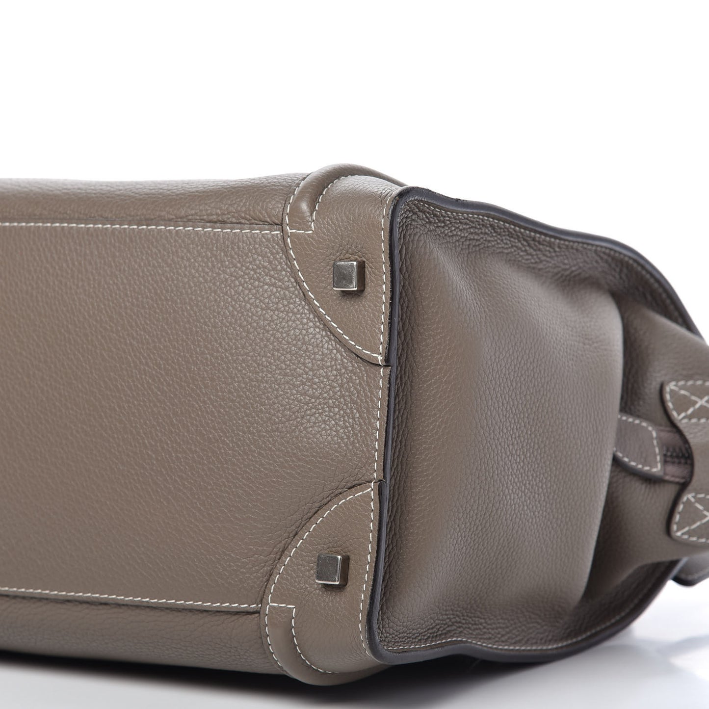 Drummed Calfskin Mini Luggage Souris