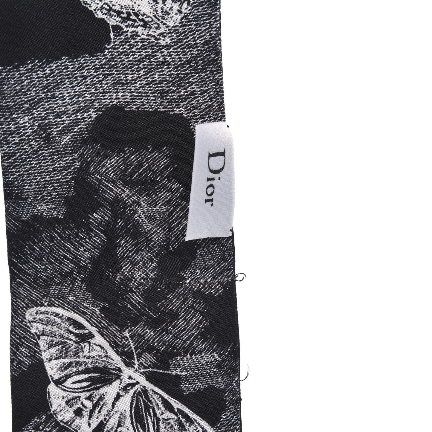 Silk Toile De Jouy Tropicalia Mitzah Scarf Black