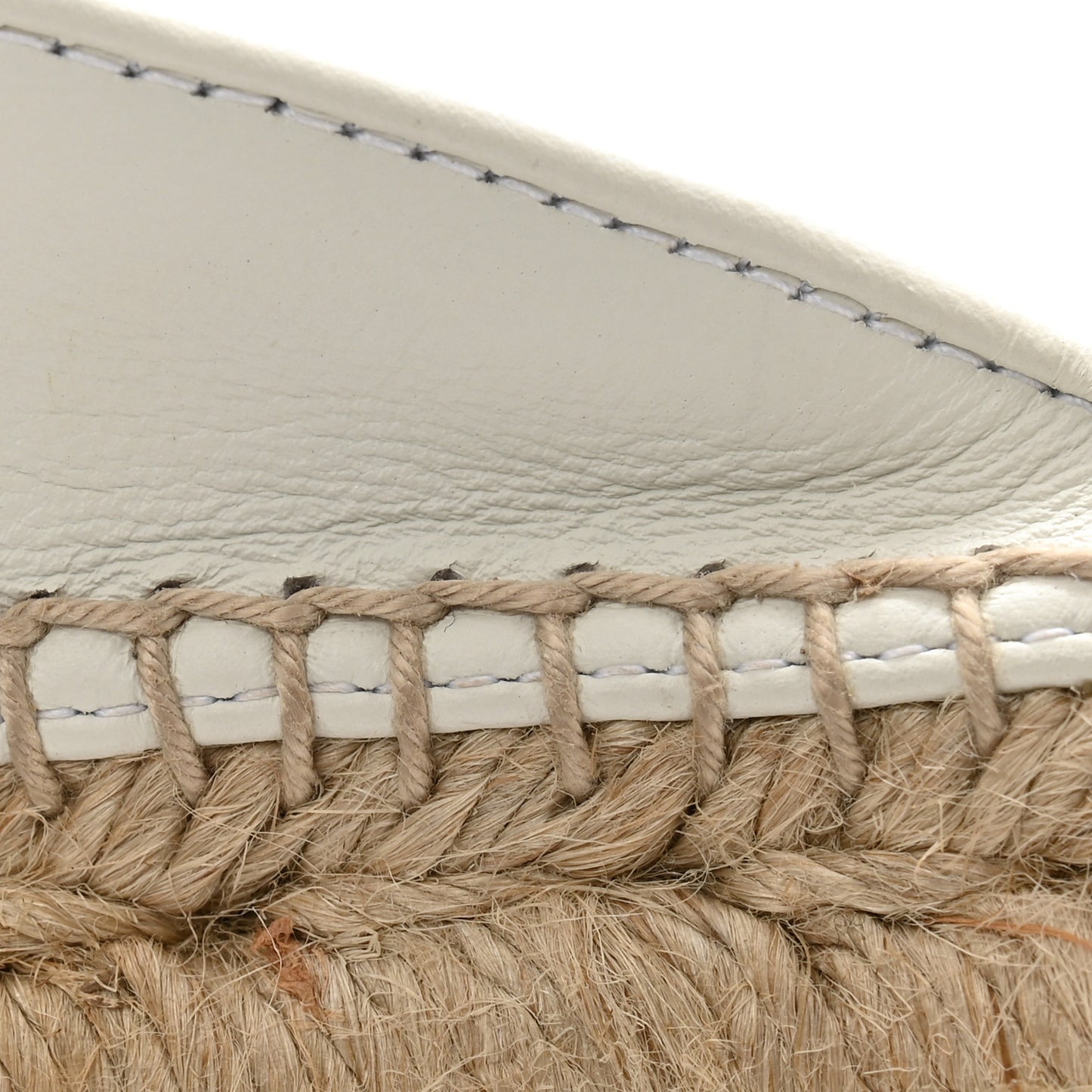 Calfskin Feria Espadrille 35 White
