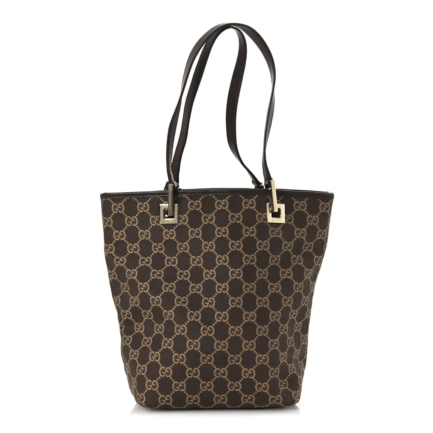Monogram Small Bucket Tote Brown