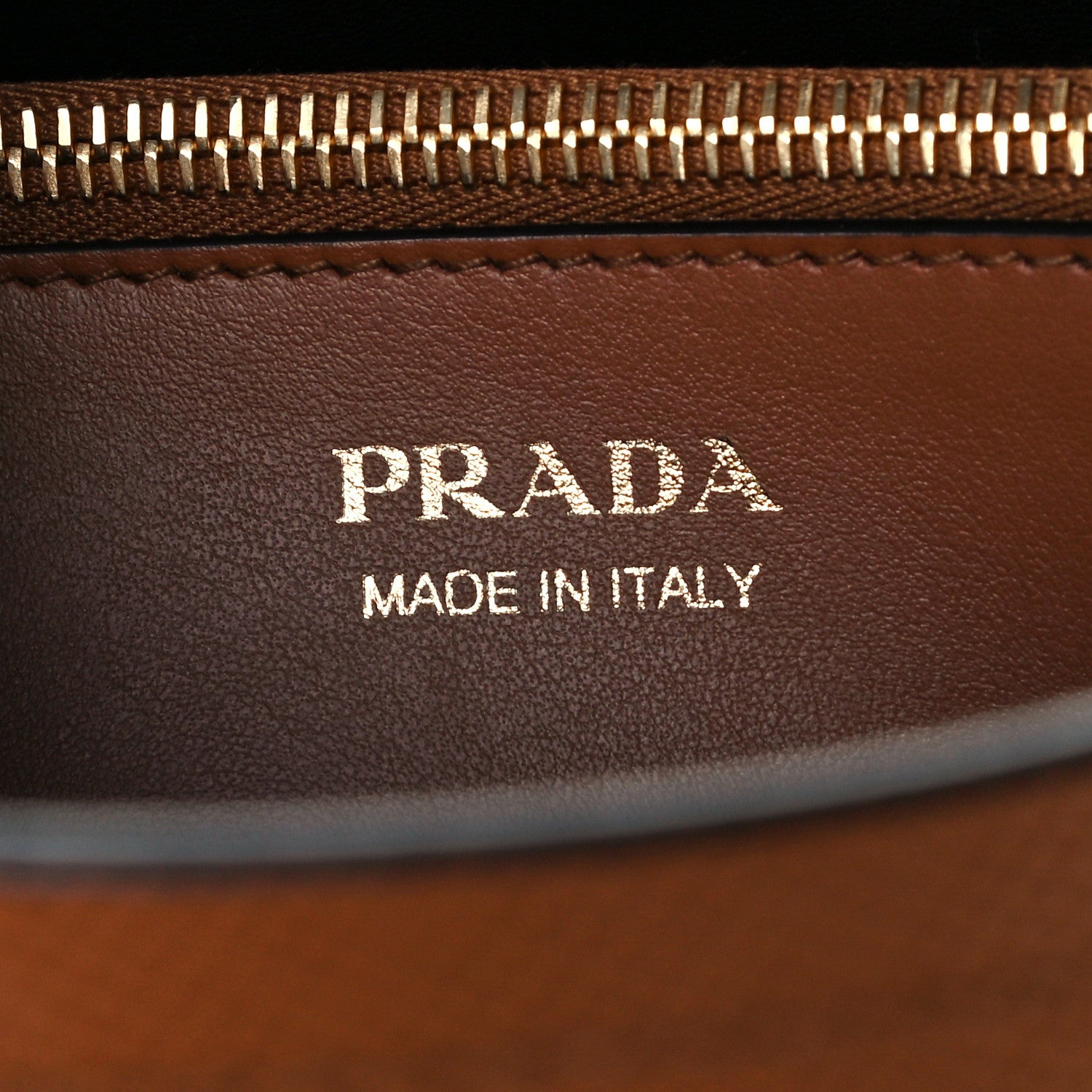 Prada Saffiano Cuir Calfskin Matinee Tote Cognac Black 5 of 11