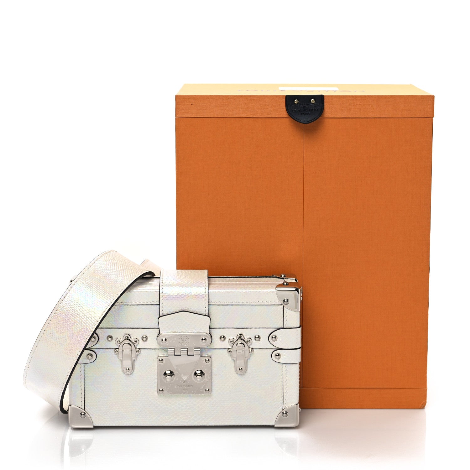 Louis Vuitton Karung Petite Malle White Petrol 10 of 10