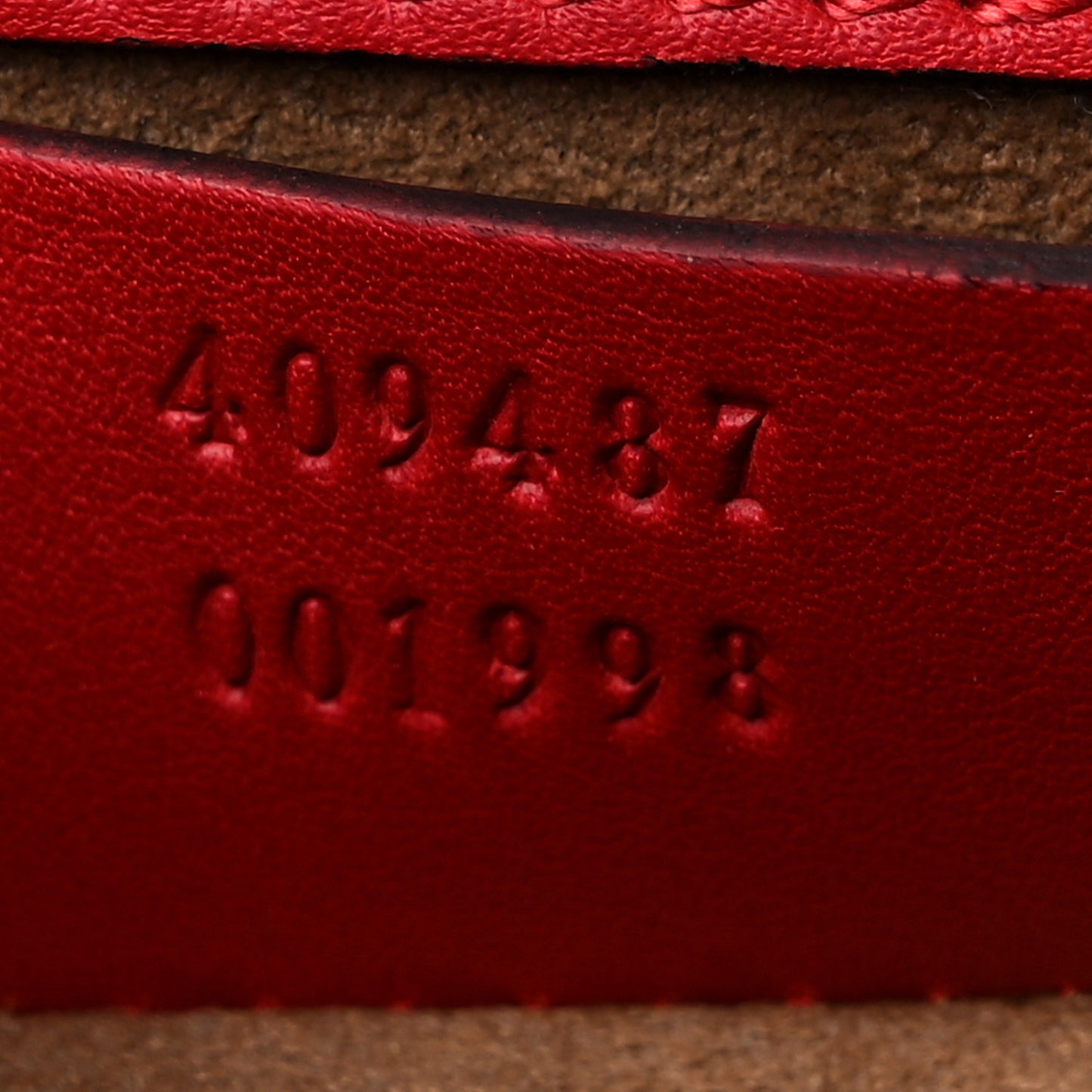 GG Supreme Monogram Calfskin Small Padlock Shoulder Bag Beige Hibiscus Red New Rosette