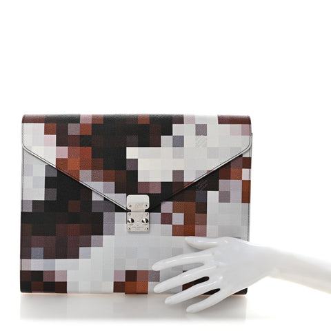 Calfskin Cowmooflage Mark Folder Brown