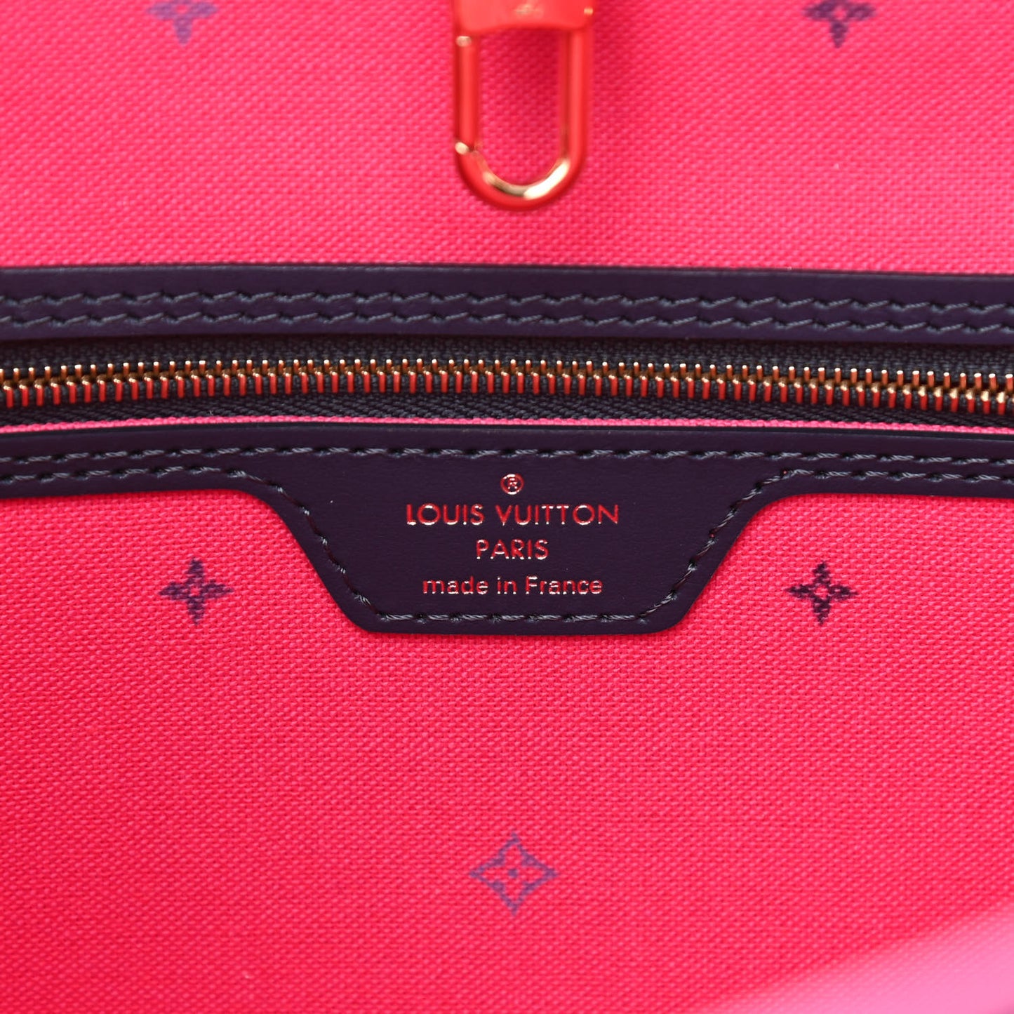 Monogram Giant Spring In The City Neverfull MM Midnight Fuchsia