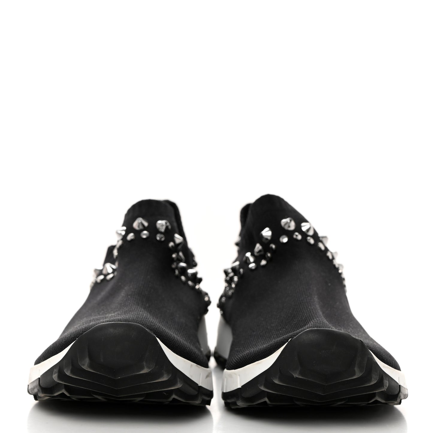 Knit Studded Sneaker 38 Black