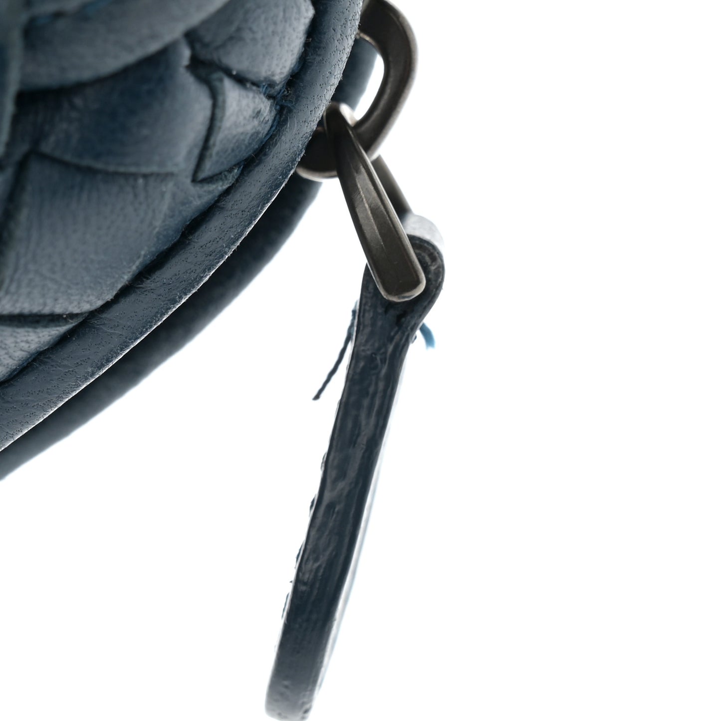 Nappa Intrecciato Nodini Crossbody Messenger Blue
