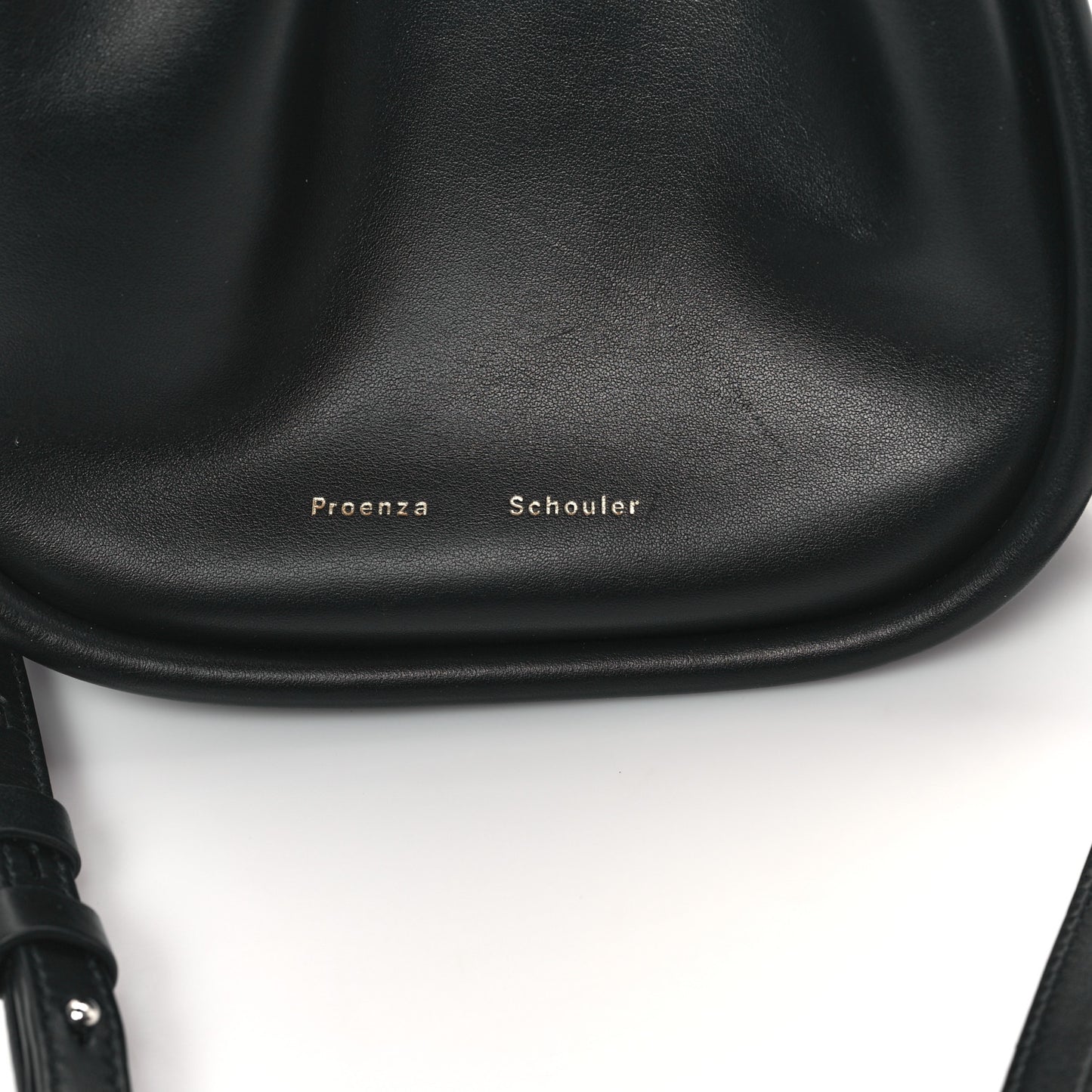Calfskin Small Ruched Tote Black