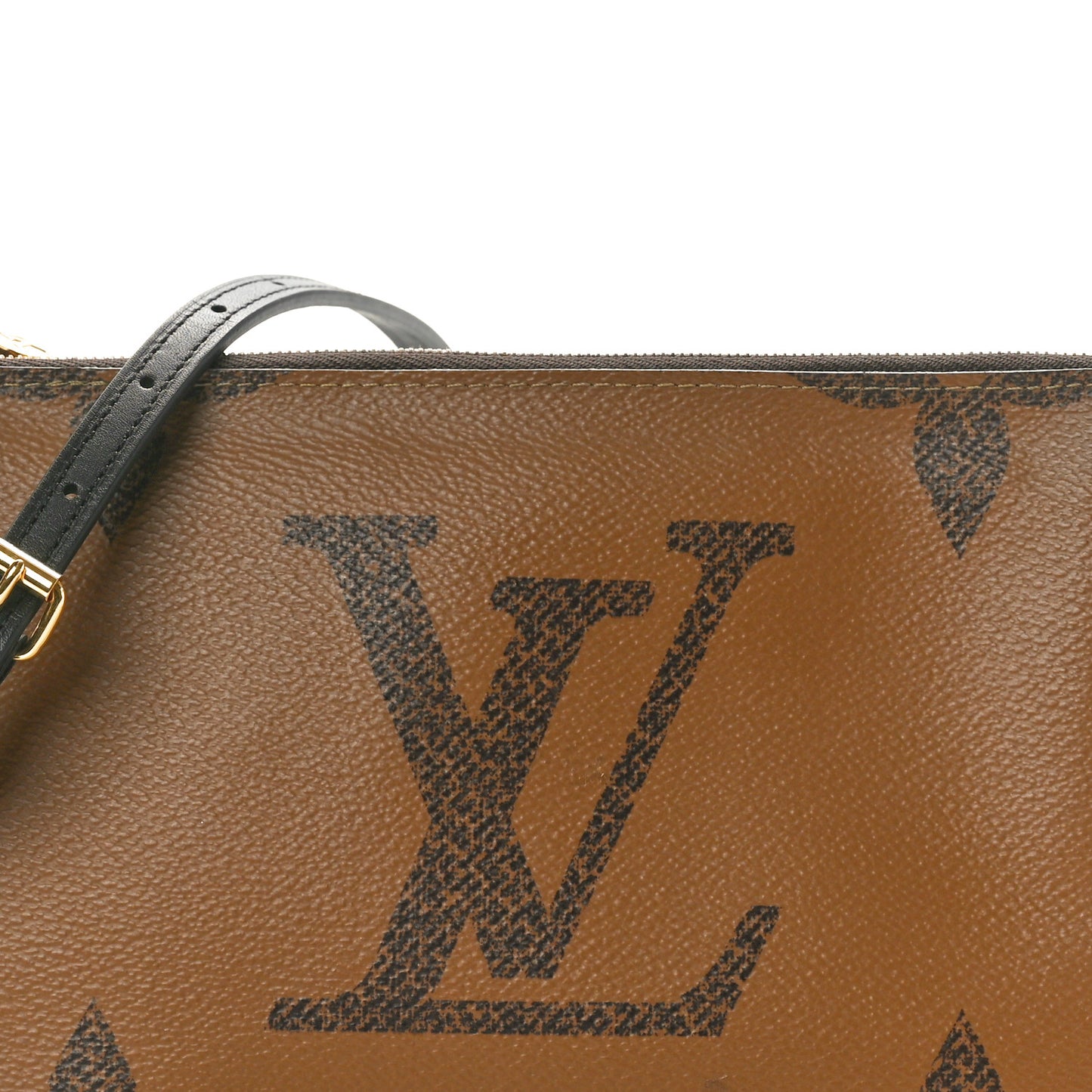 Reverse Monogram Giant Double Zip Pochette