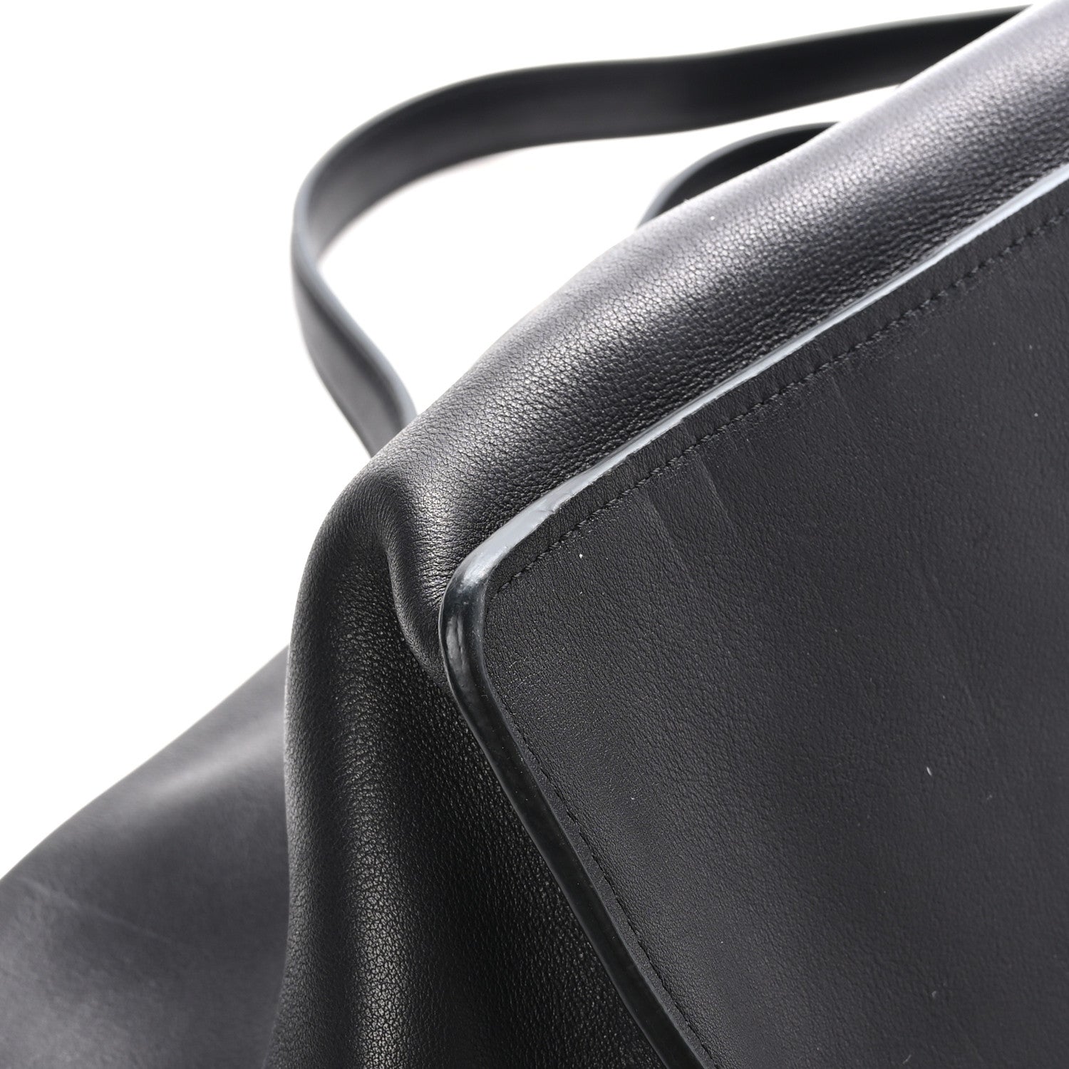 The Row Polished Saddle Calfskin Idaho Top Handle Black 8 of 11