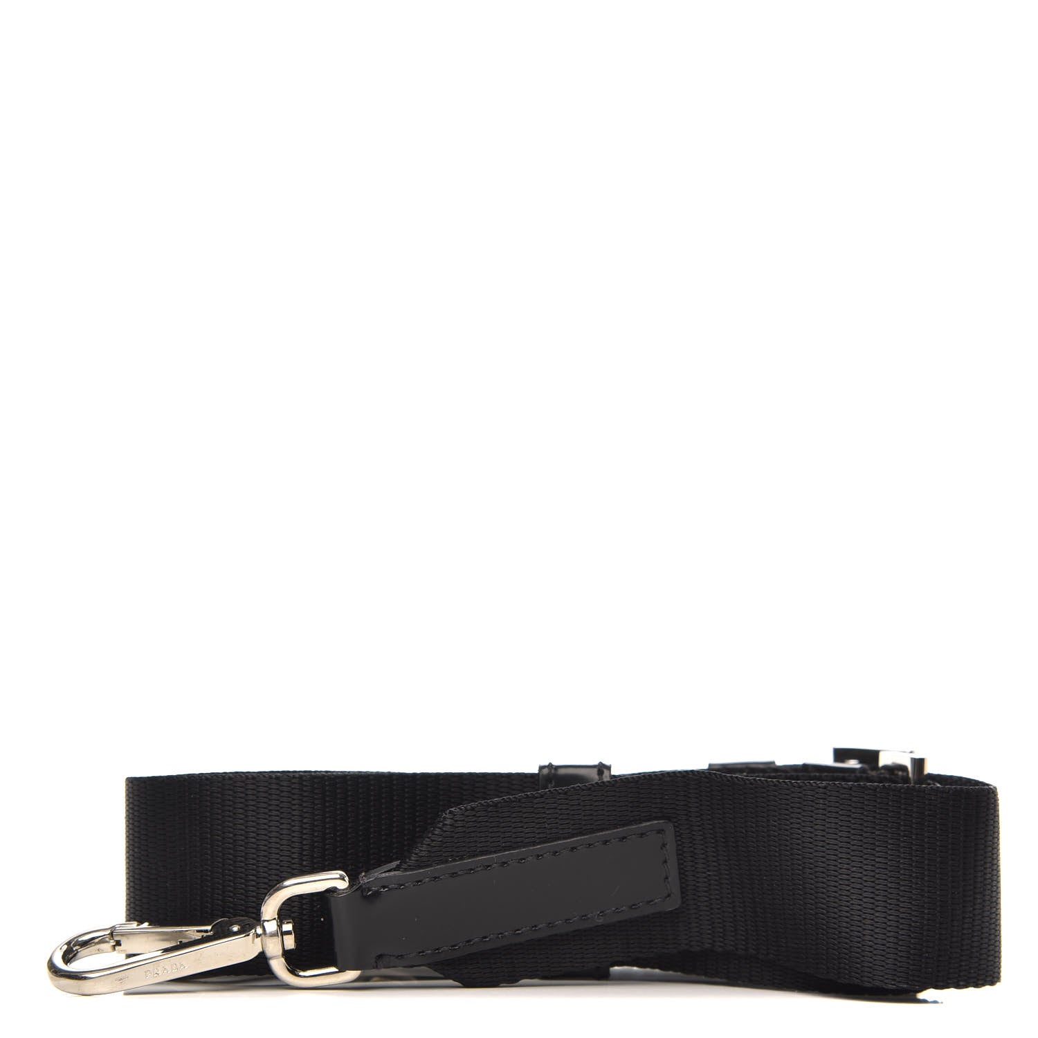 PRADA ブラックナイロン ストラップ PRADA - 【美品】プラダ ショルダーストラップ ミニポーチ付き