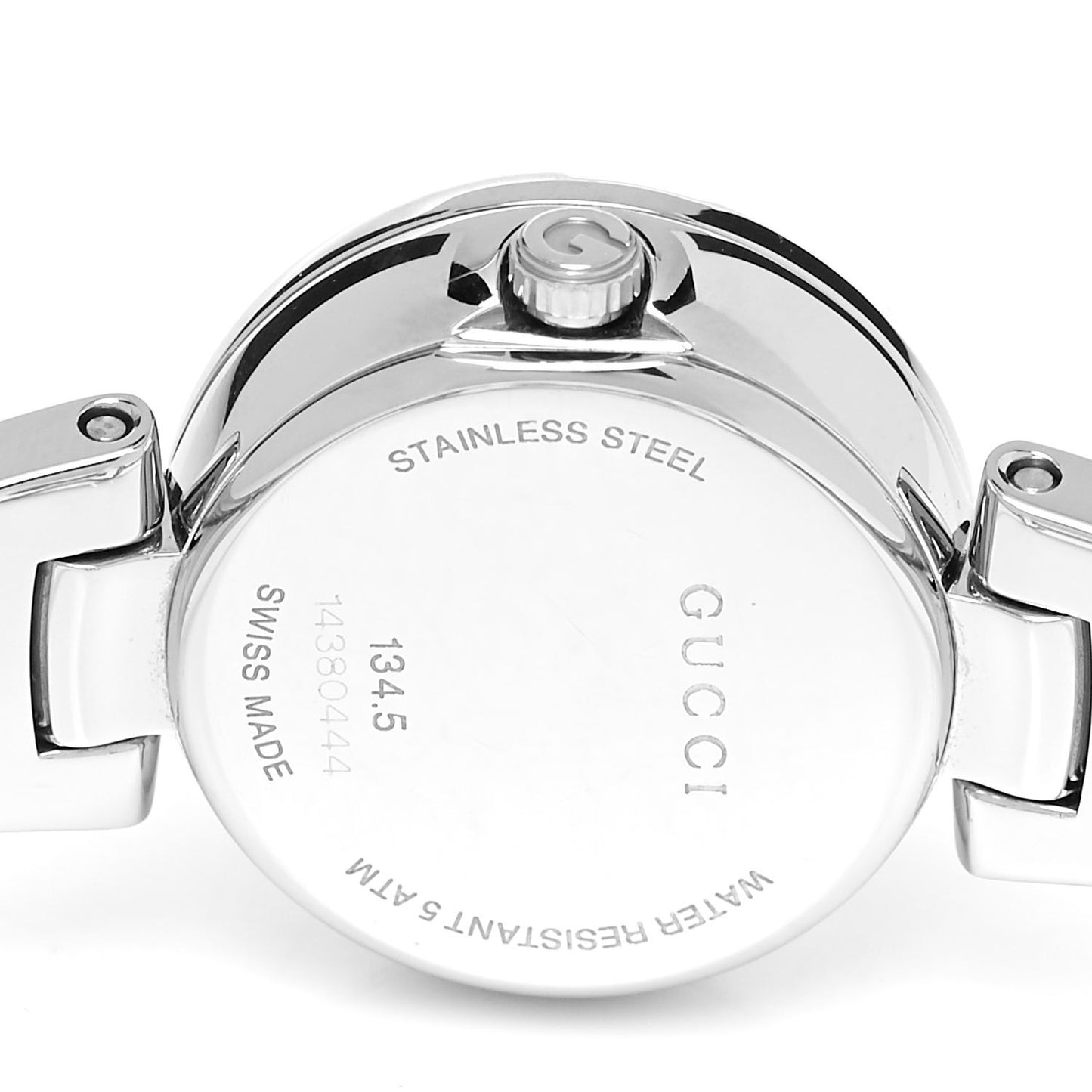 Stainless Steel Diamond Mother of Pearl 27mm Guccissima Quartz Watch