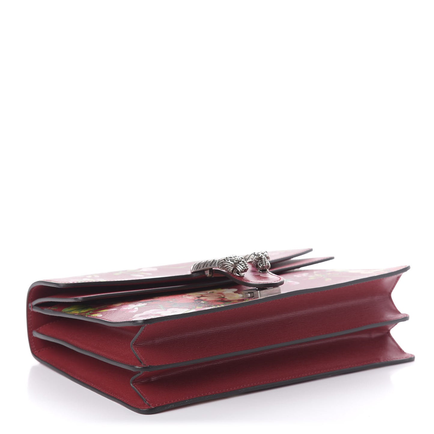 Calfskin Blooms Print Medium Dionysus Shoulder Bag Romantic Cherry Multicolor