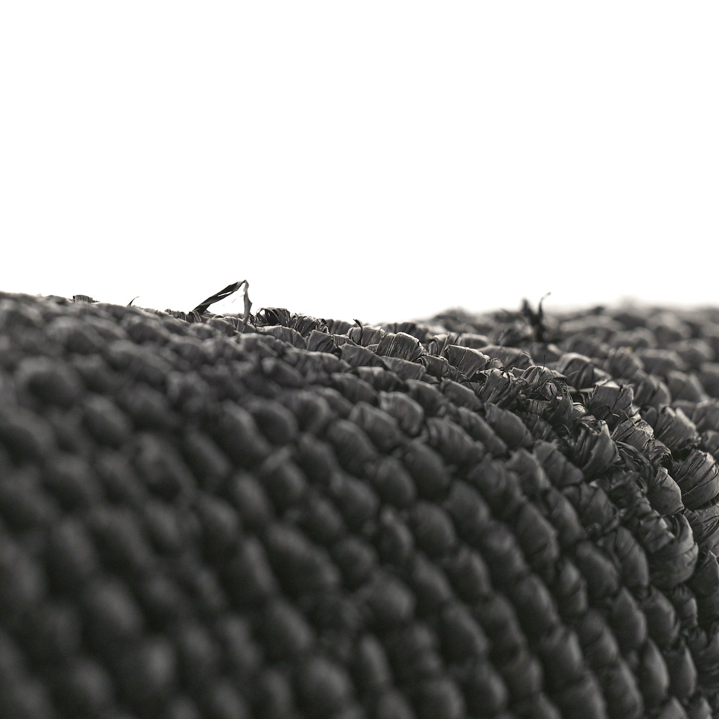 Raffia Emilie Tote Bag Black