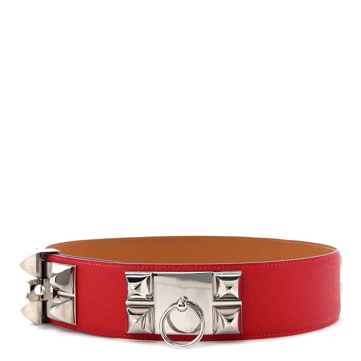 Hermes Epsom Collier De Chien CDC Belt 70 28 Rouge Casaque 1 of 6