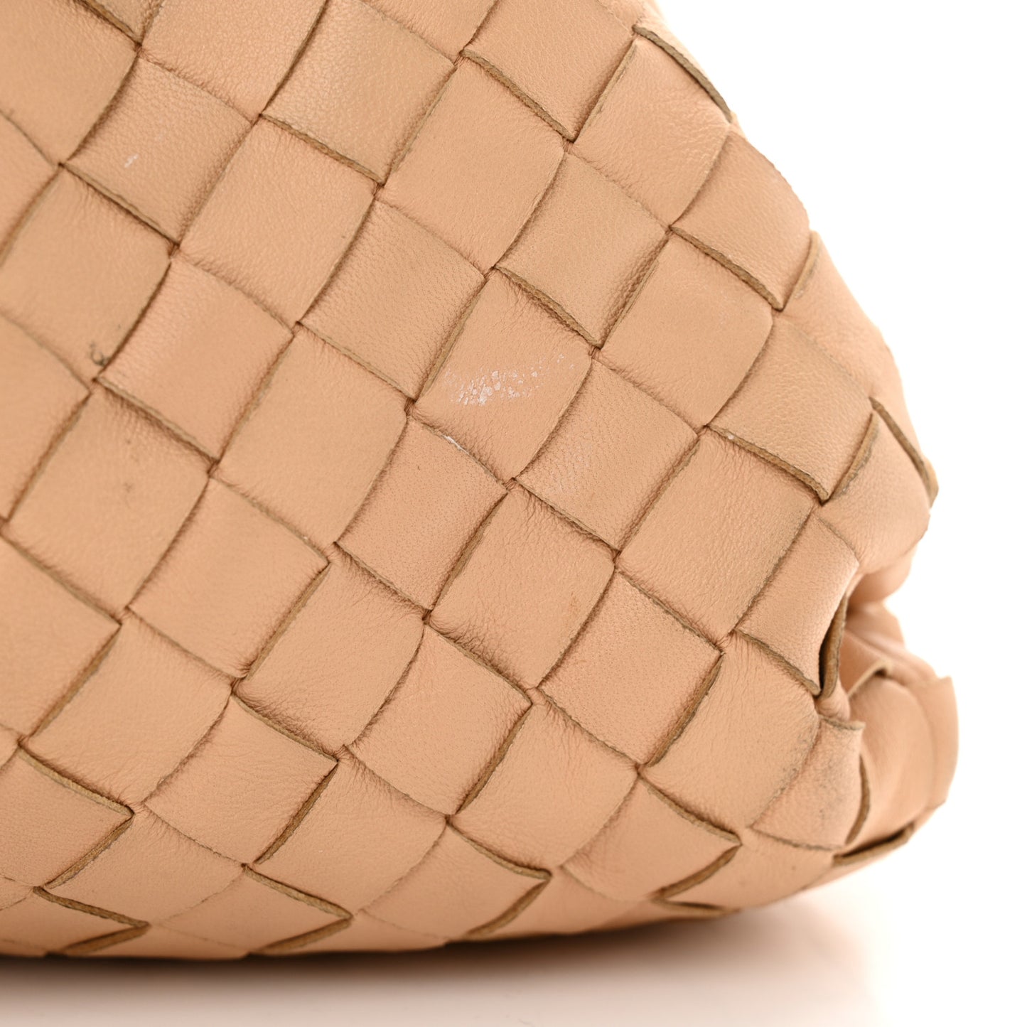 Nappa Maxi Intrecciato The Pouch Oversized Clutch Almond