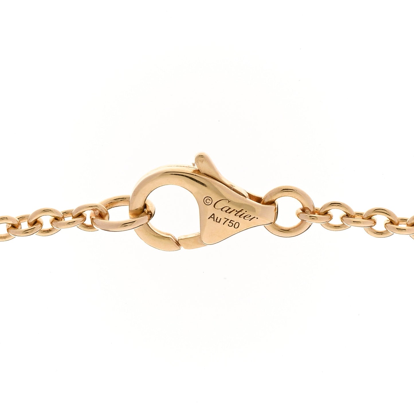 18K Yellow Gold Interlocking LOVE Necklace
