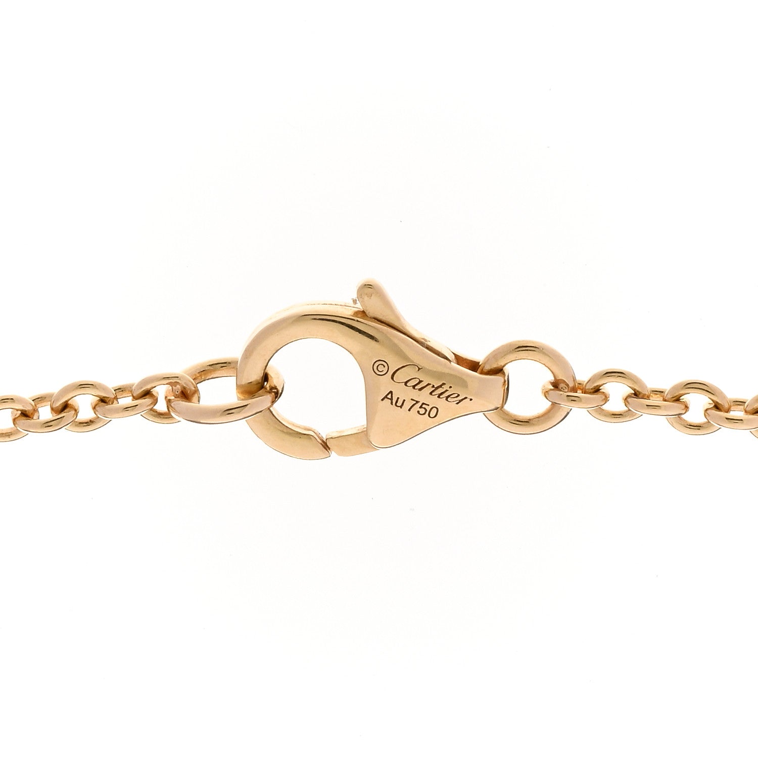 Cartier 18K Yellow Gold Interlocking LOVE Necklace 4 of 5