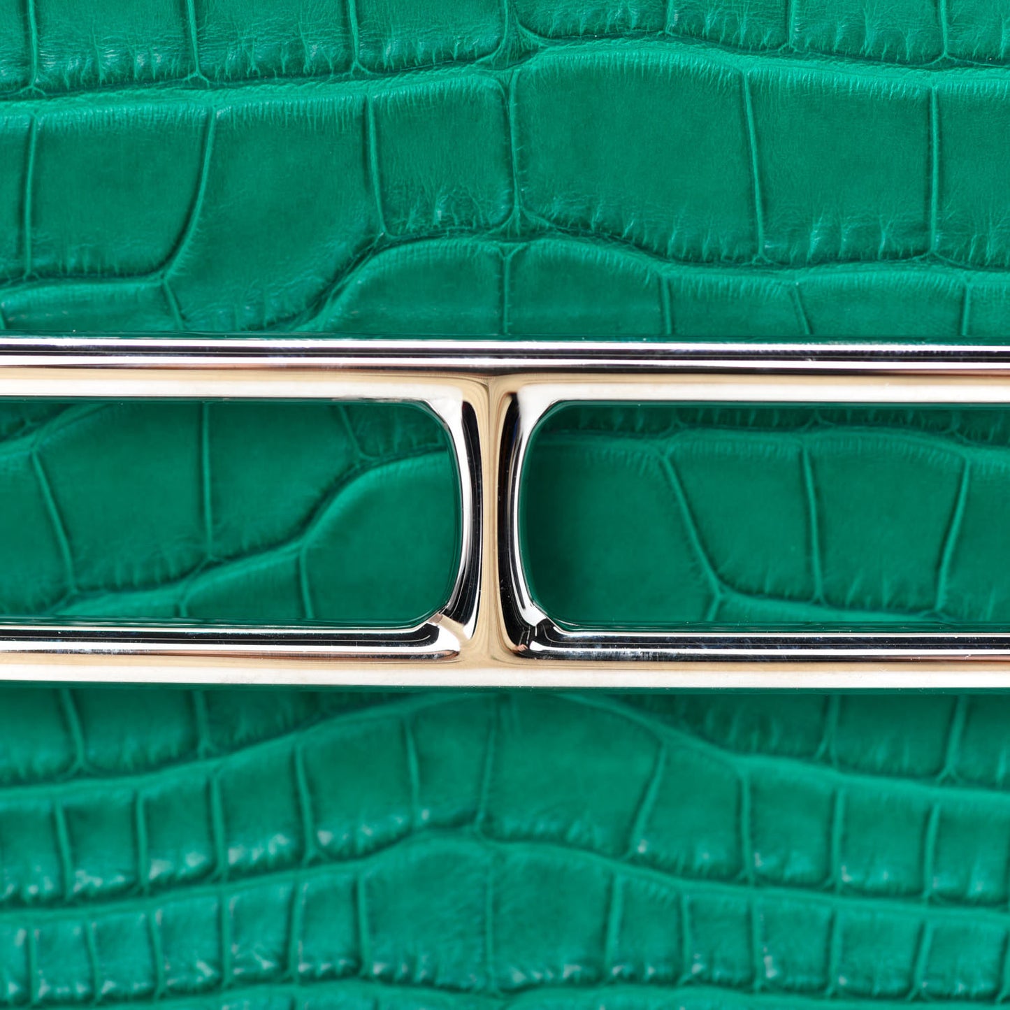 Matte Alligator Mini Sac Roulis Malachite
