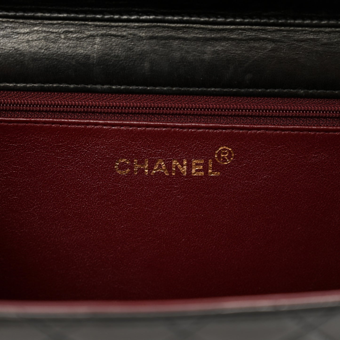 Lambskin Quilted Medium Single Flap Black