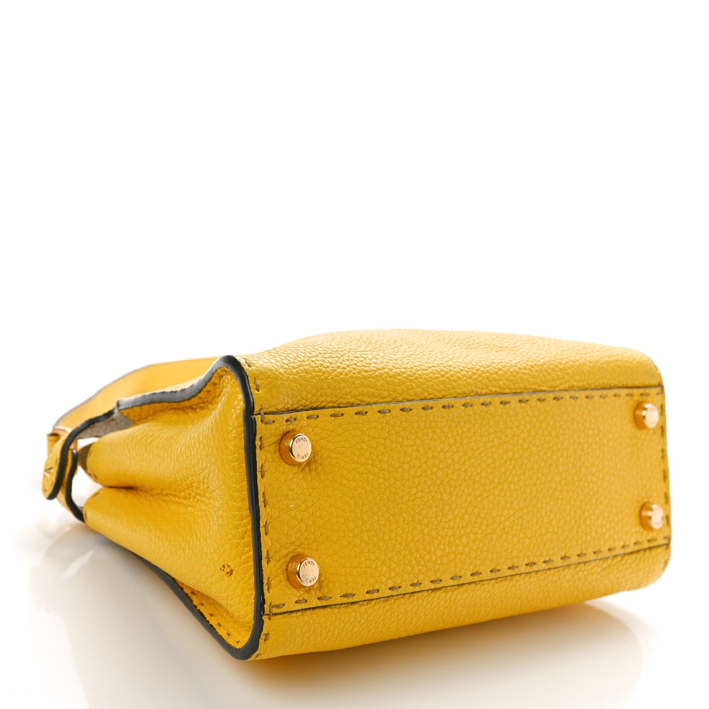 Cuoio Romano Selleria Chamois Medium Peekaboo Iconic Essentially Satchel Limone Cipria White