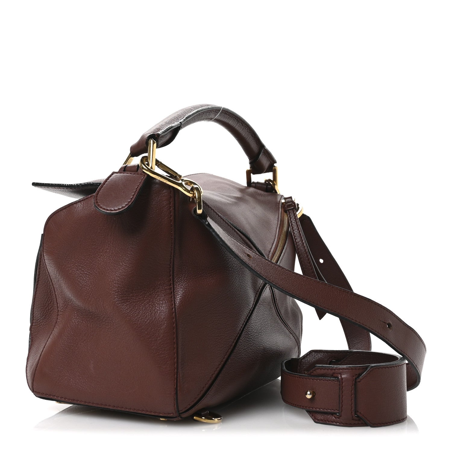 Loewe Calfskin Medium Puzzle Bag Brown 3 of 11