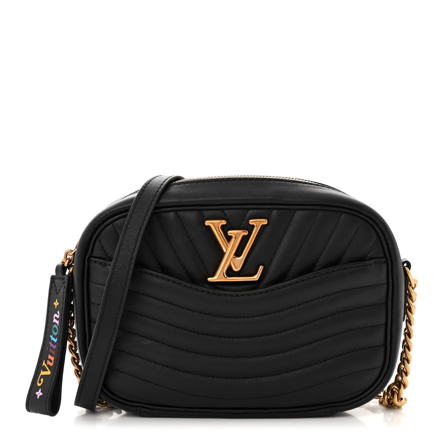 Calfskin New Wave Camera Bag Black