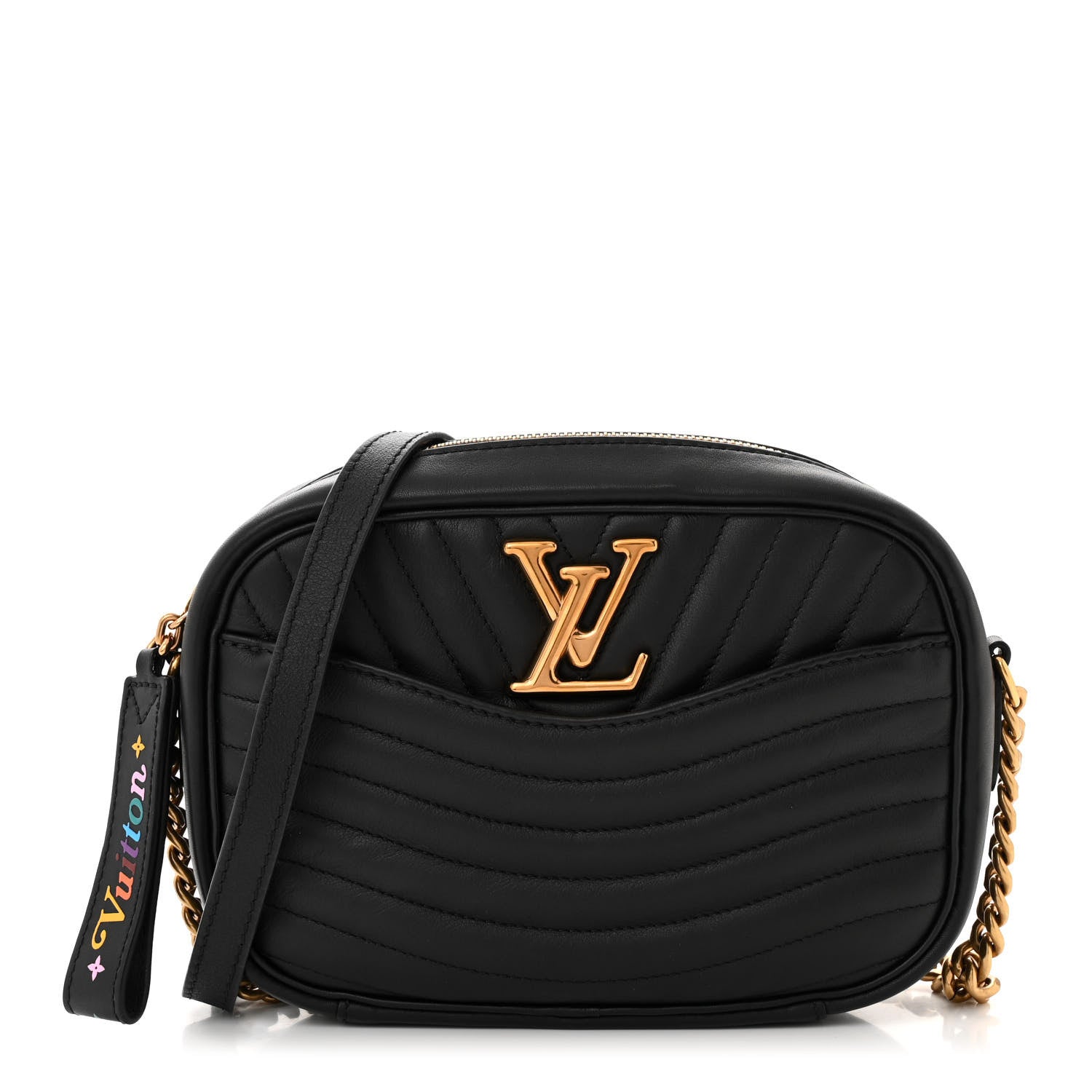 Louis Vuitton Calfskin New Wave Camera Bag Black 1 of 10
