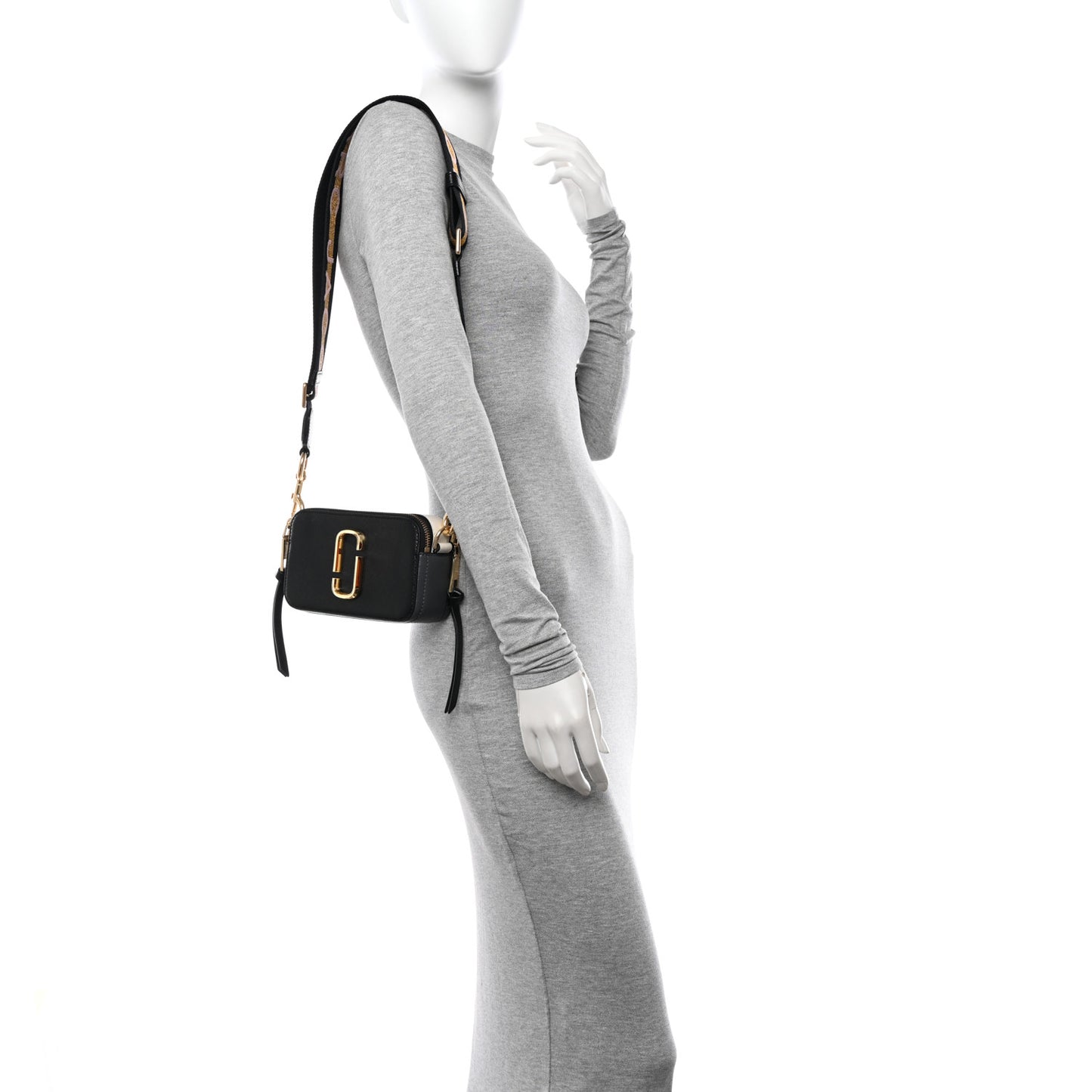 Saffiano Small Snapshot Camera Black Mulitcolor